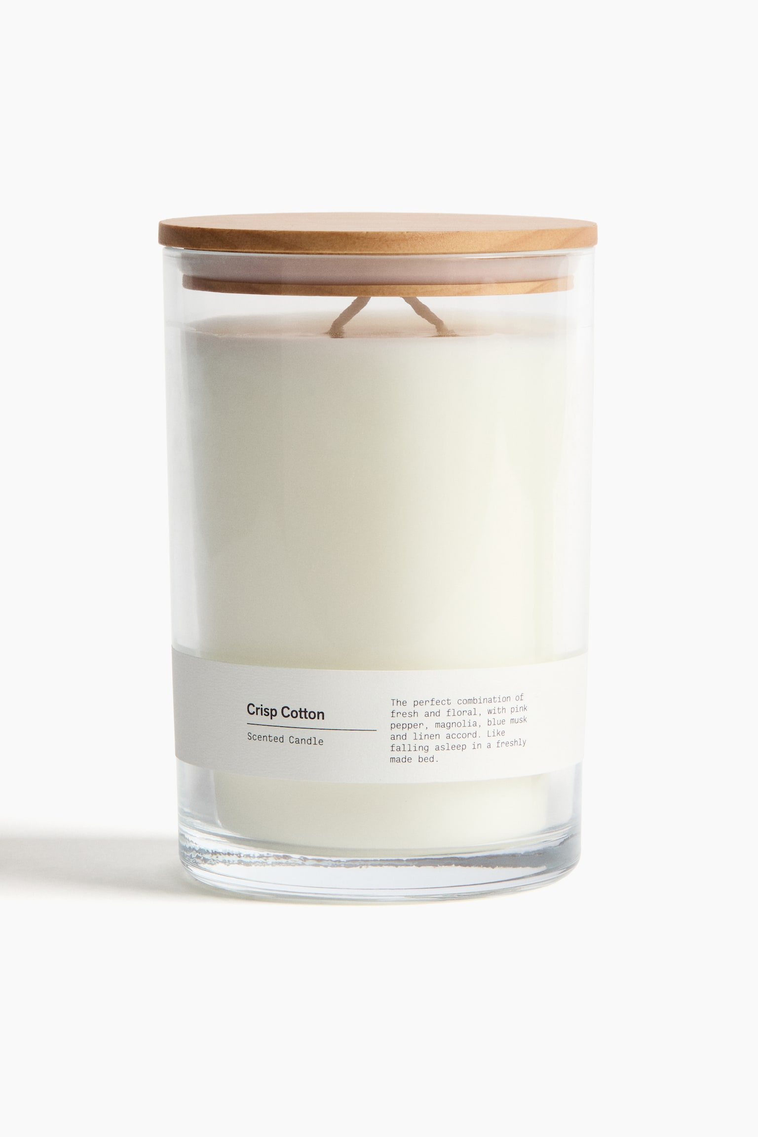 Candela profumata con due stoppini - Crisp Cotton/Sublime Patchouli - 1