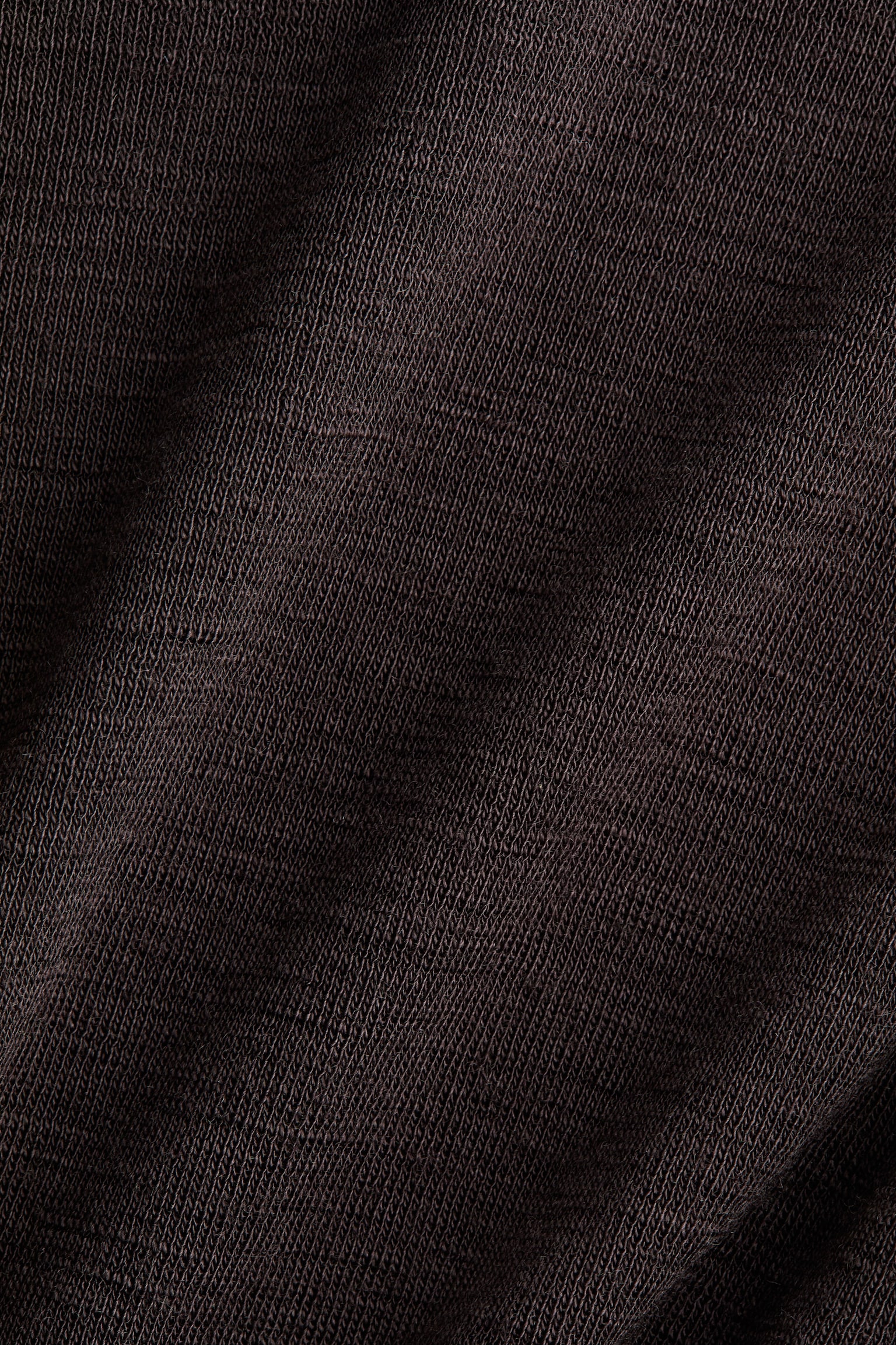 Abito lungo in lana - Marrone scuro/Grigio scuro mélange - 5