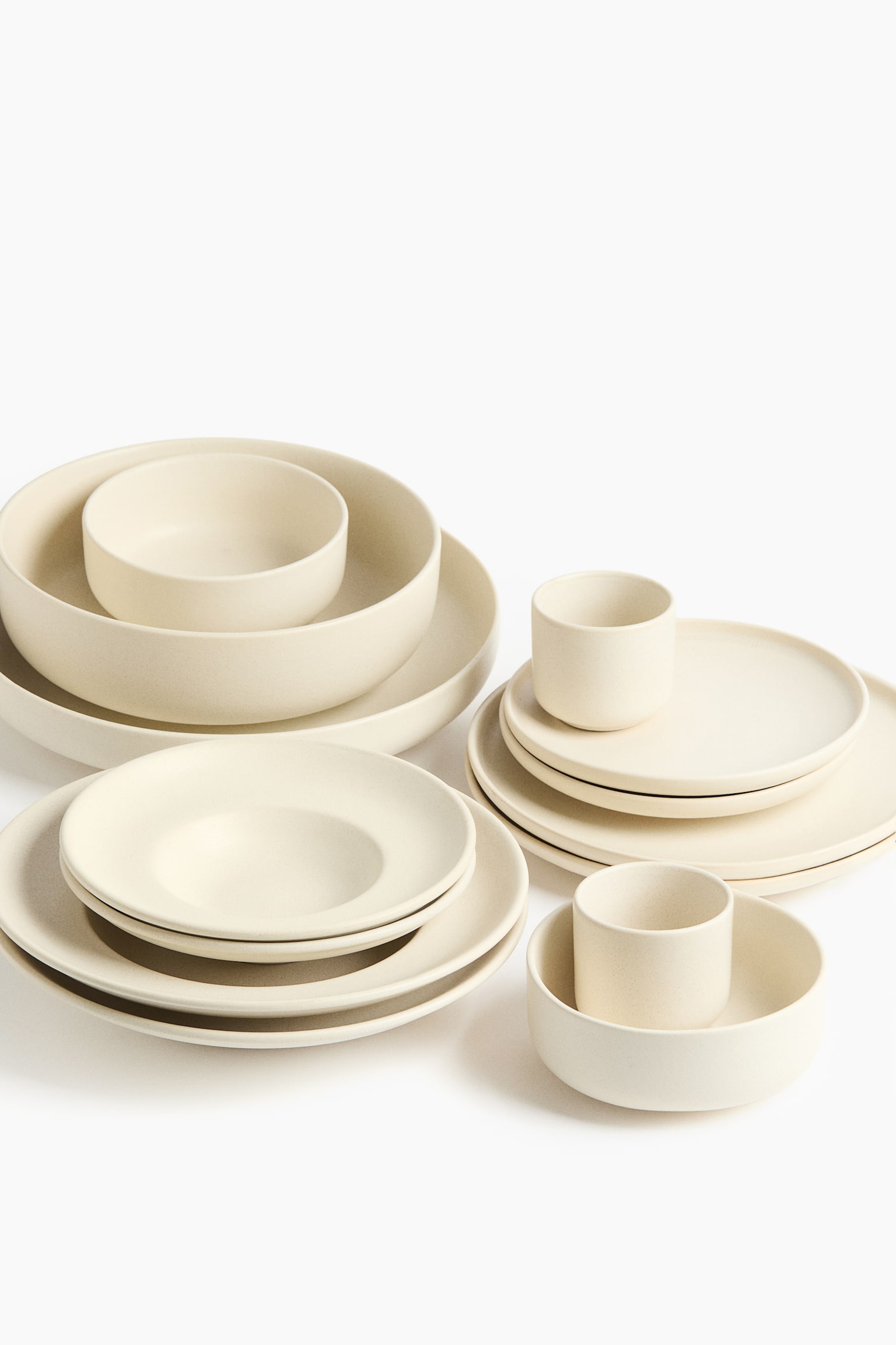 Miska z reaktywnym szkliwem 2-pak - Jasnobeżowy - 3