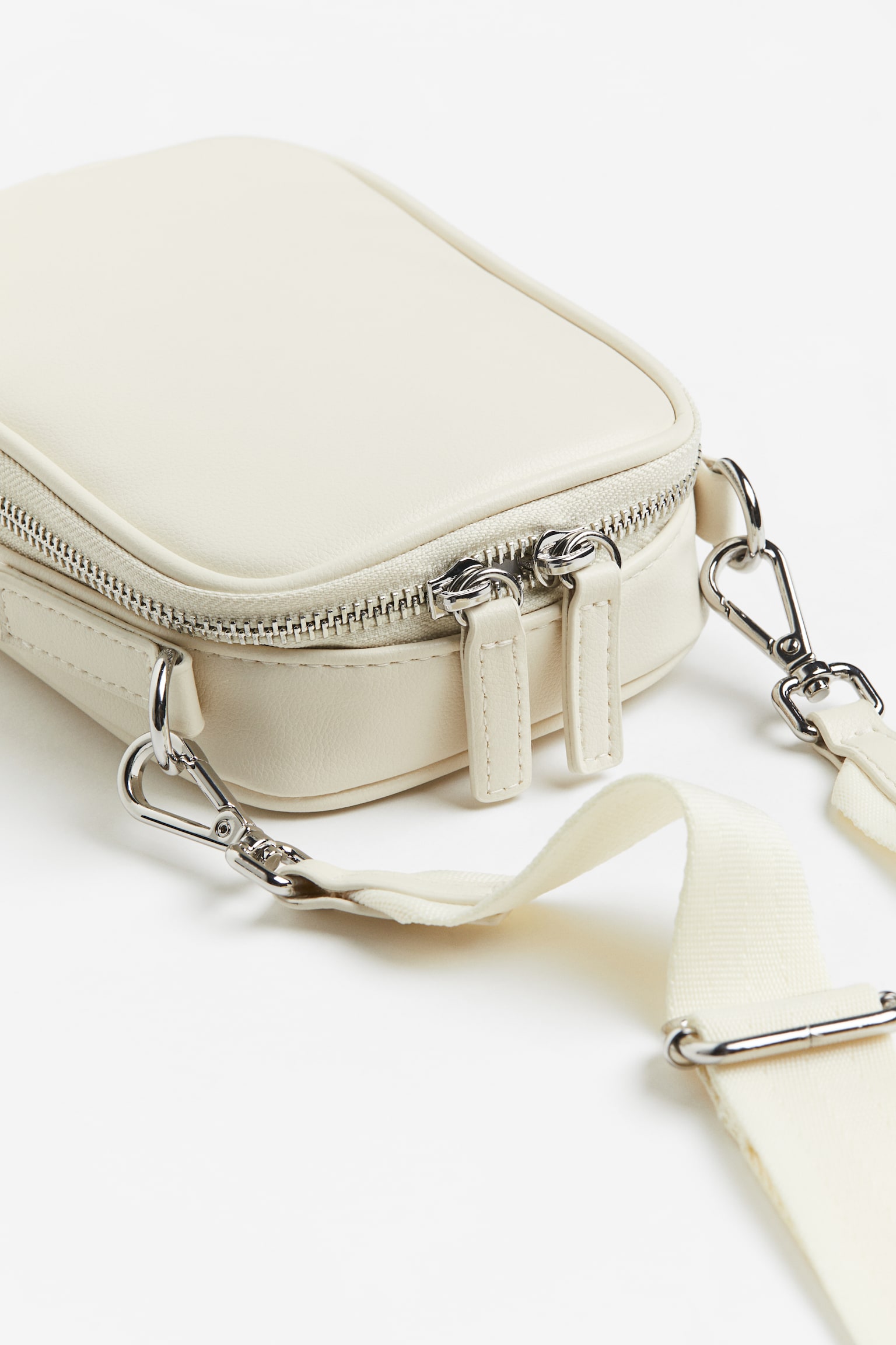 Mini Shoulder Bag - White/Black - 2