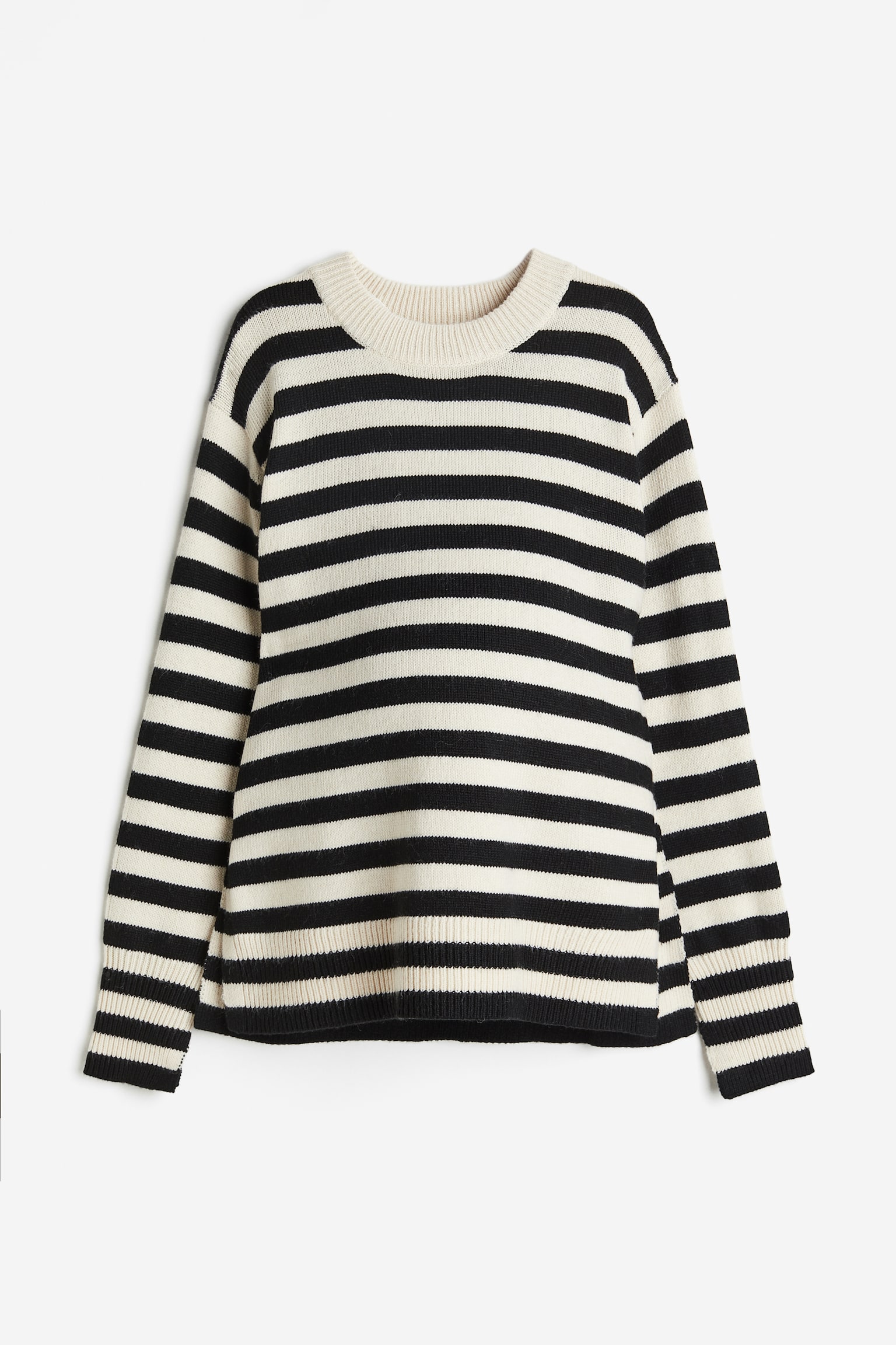 MAMA Before & After Sweater - Cream/Black stripe/Black - 1