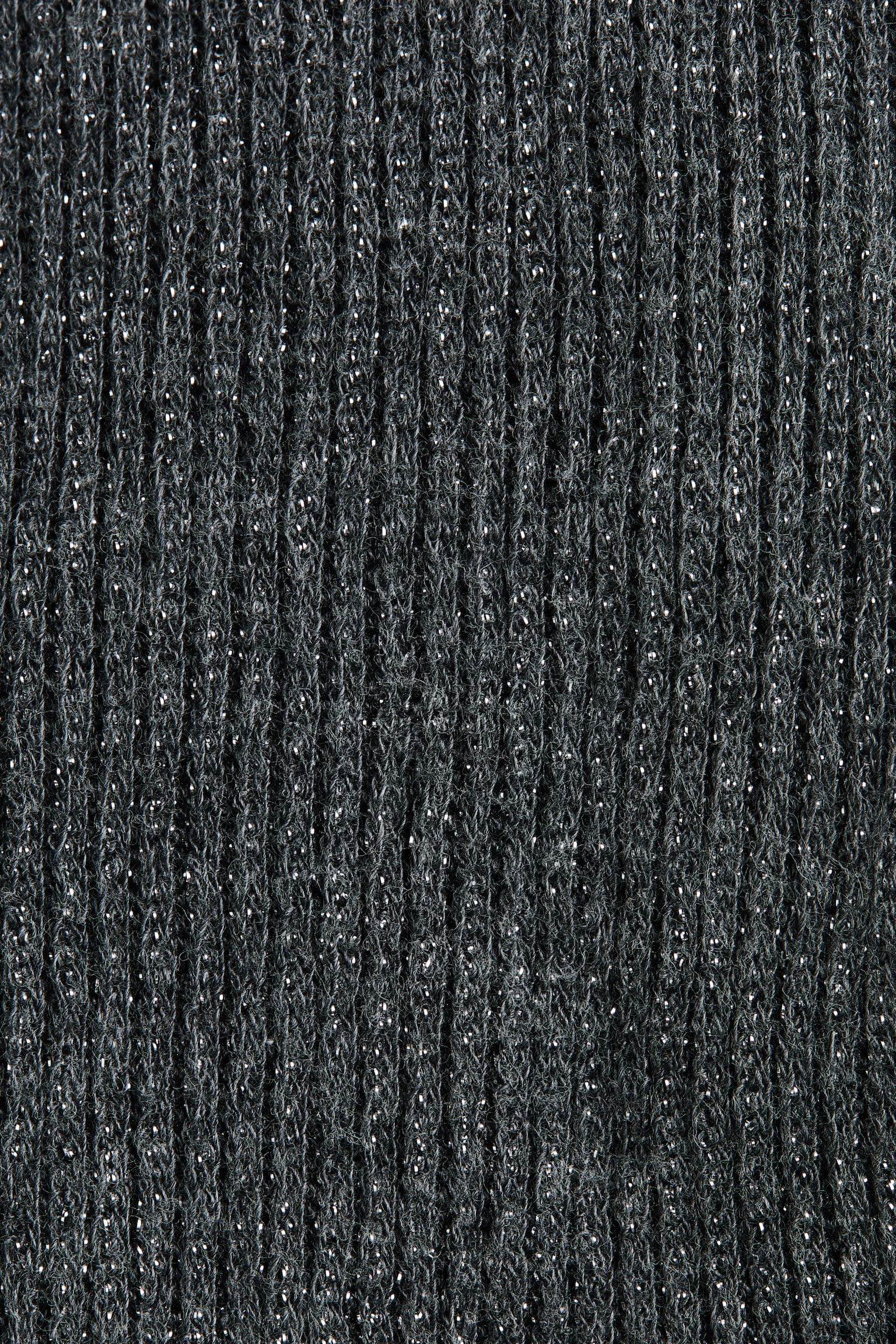 Женские колготки H&M Glittery Rib-Knit Tights, цвет: Тёмный серый меланжевый — фото 2