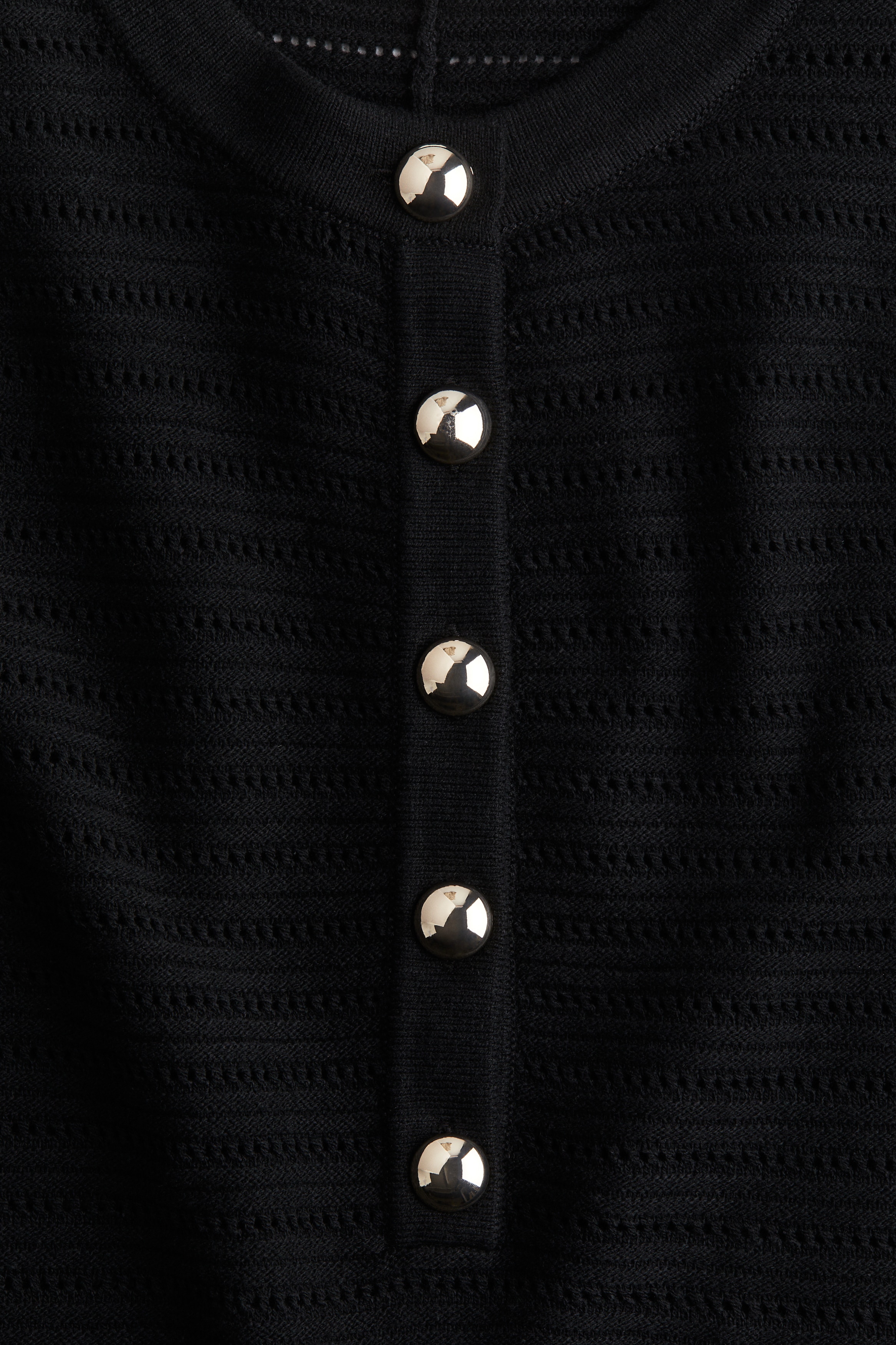 Pointelle-knit dress