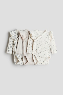 3-pack omlottbody med pointelle