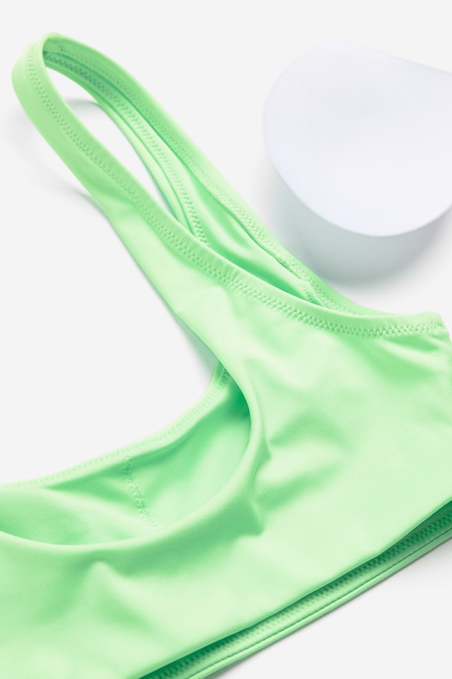 Padded bikini top - Neon green - 4