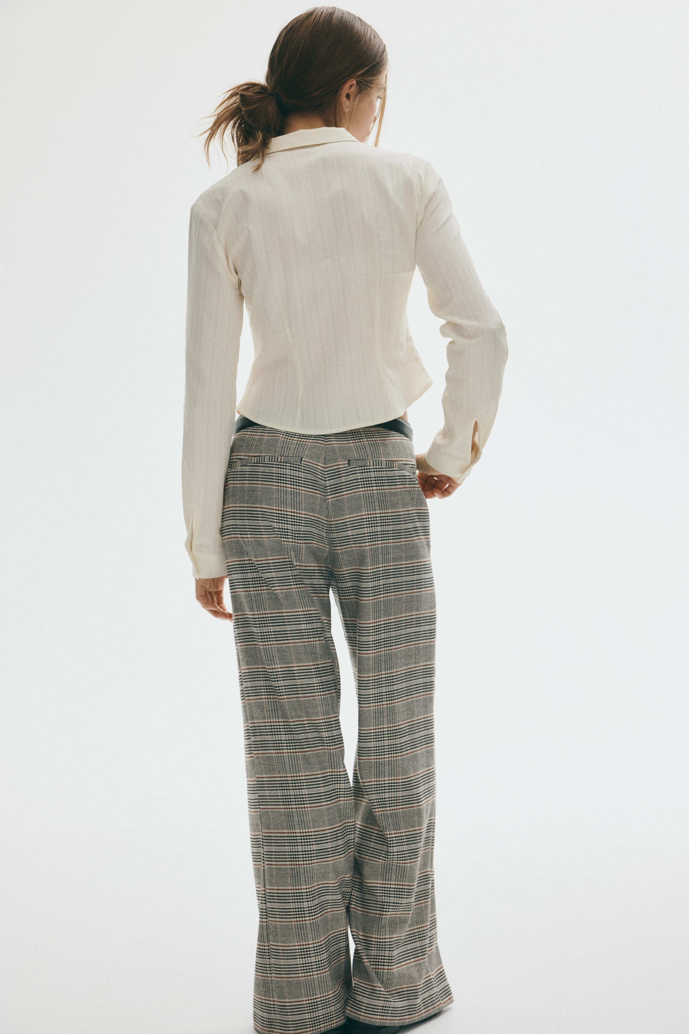 Wide tailored trousers