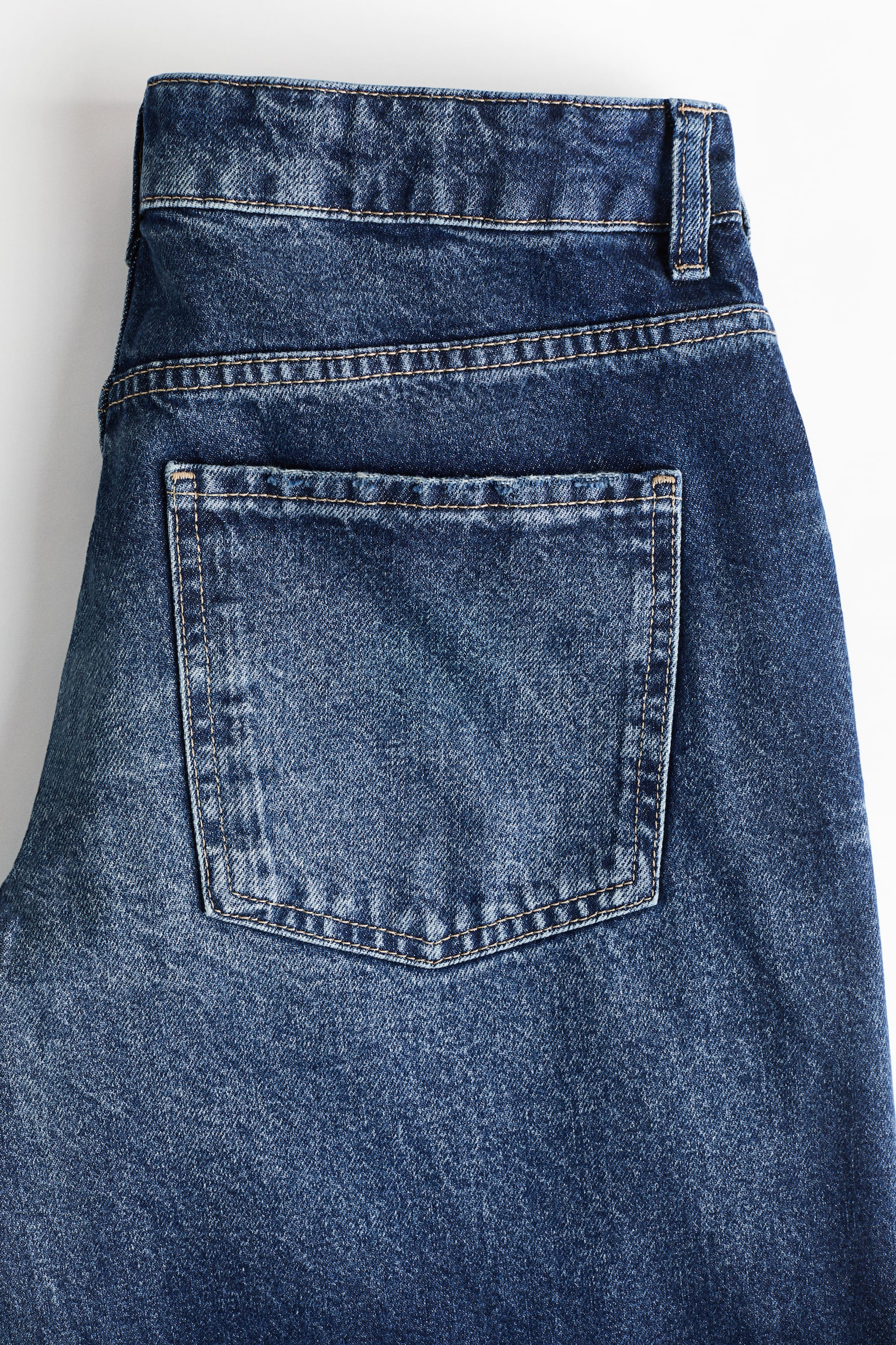 Baggy Low Waist Jeans - Bleu denim foncé/Noir denim - 3