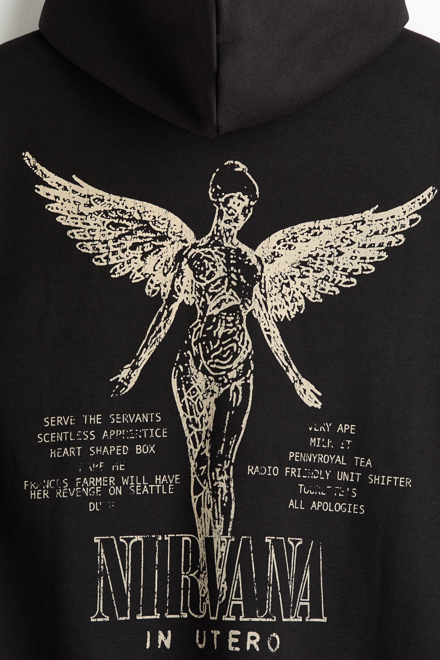 Loose Fit Printed hoodie - Black/Nirvana/White/Ford/Black/Scream - 2