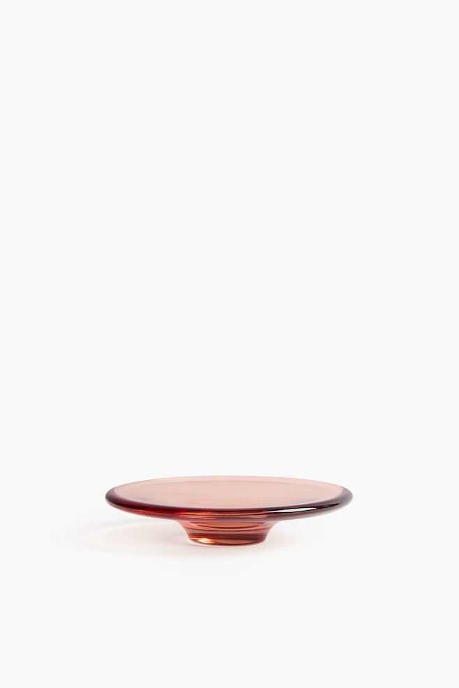 Small Glass Bowl - Pink/Transparent - 1