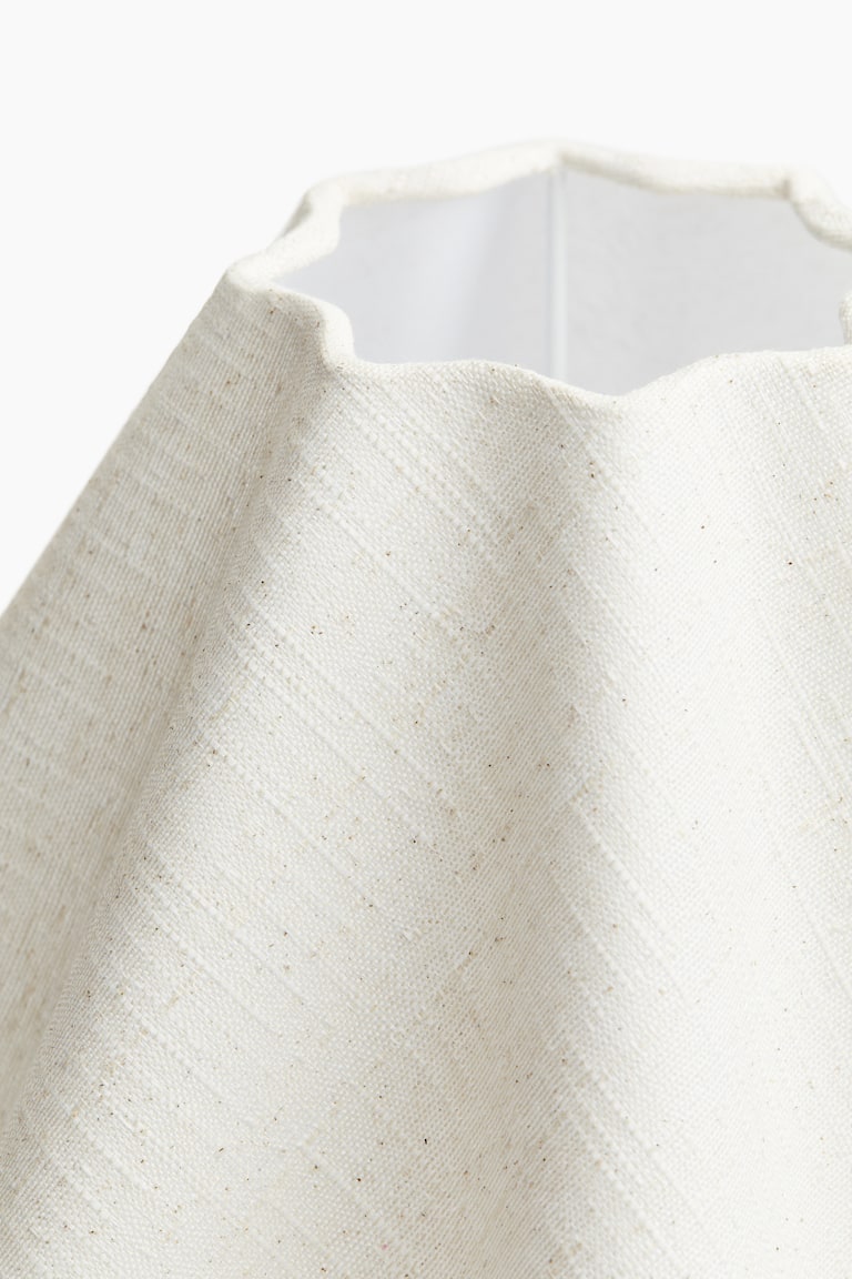 Linen-blend table lamp