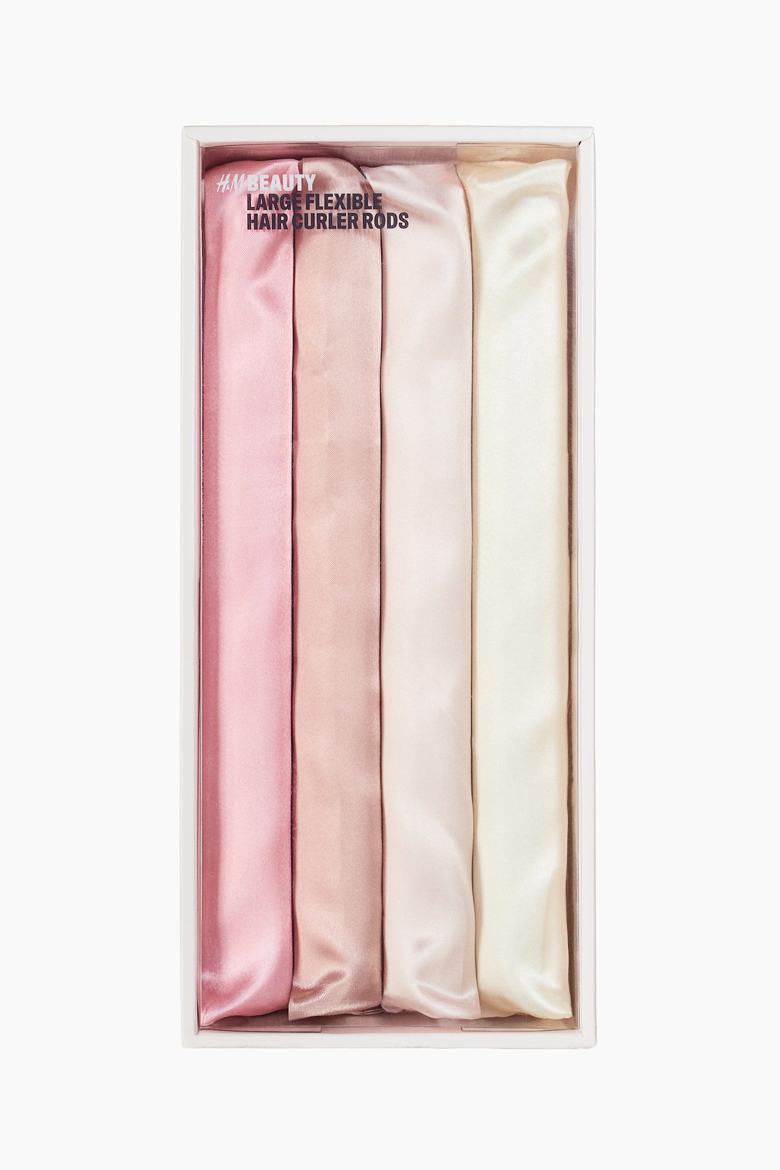 Бигуди-флексы большие H&M, набор из 4 шт, цвет: Пудрово-розовый — фото 1