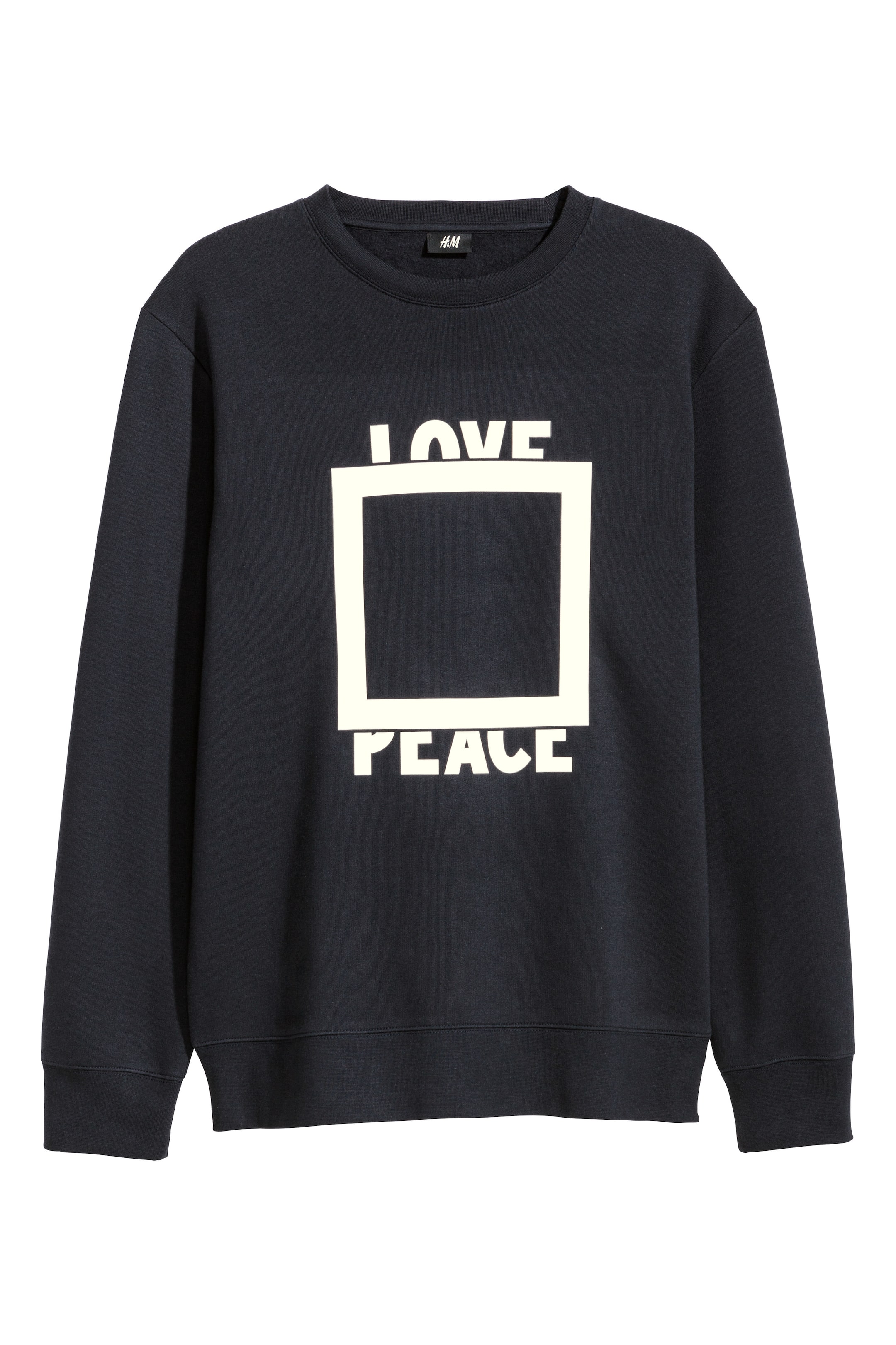 View larger image: Printed sweatshirt - Dark blue - Men | H&M GB 1