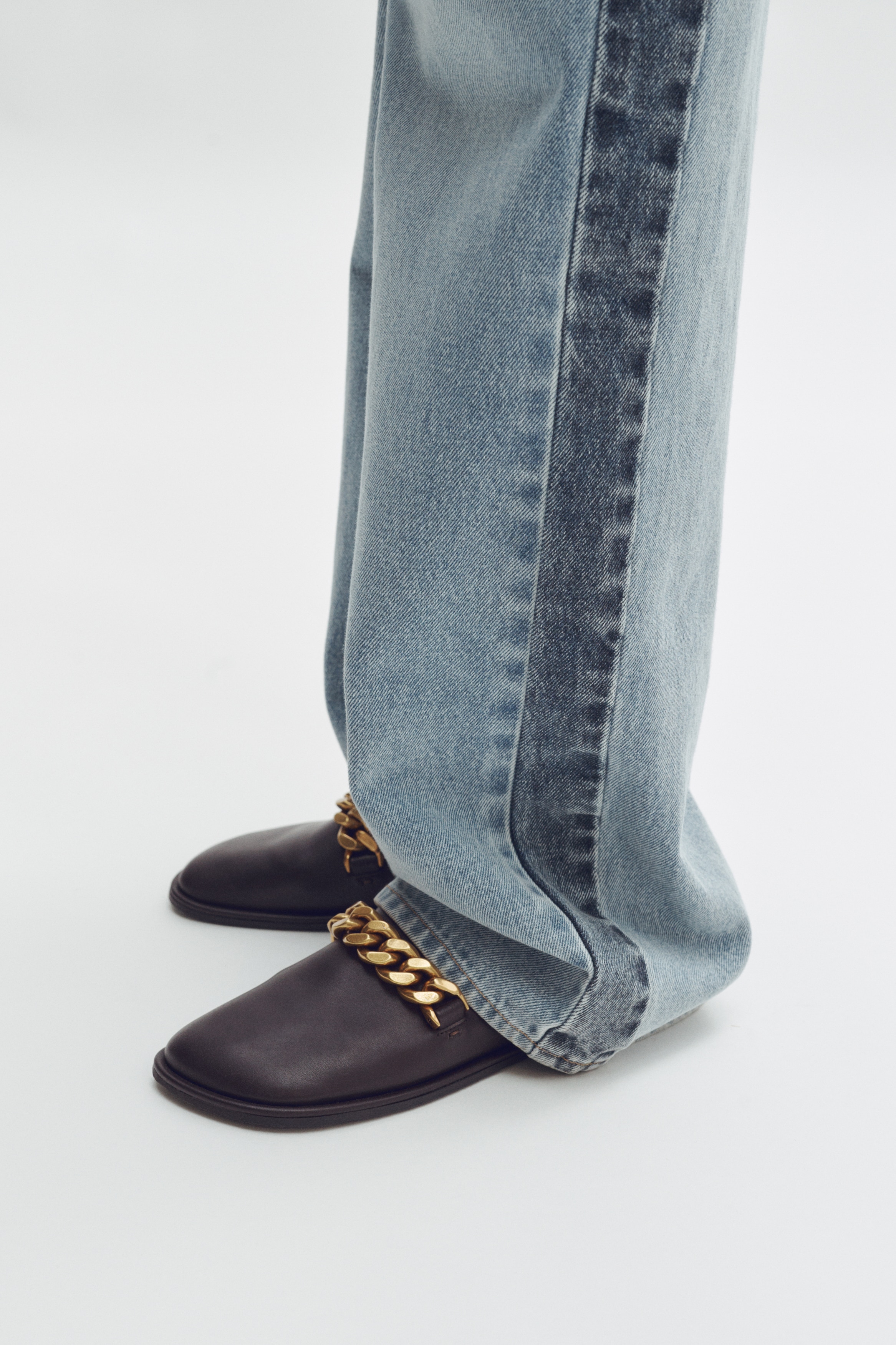 Women's Dark brown Chain-Detail Loafers | H&M US