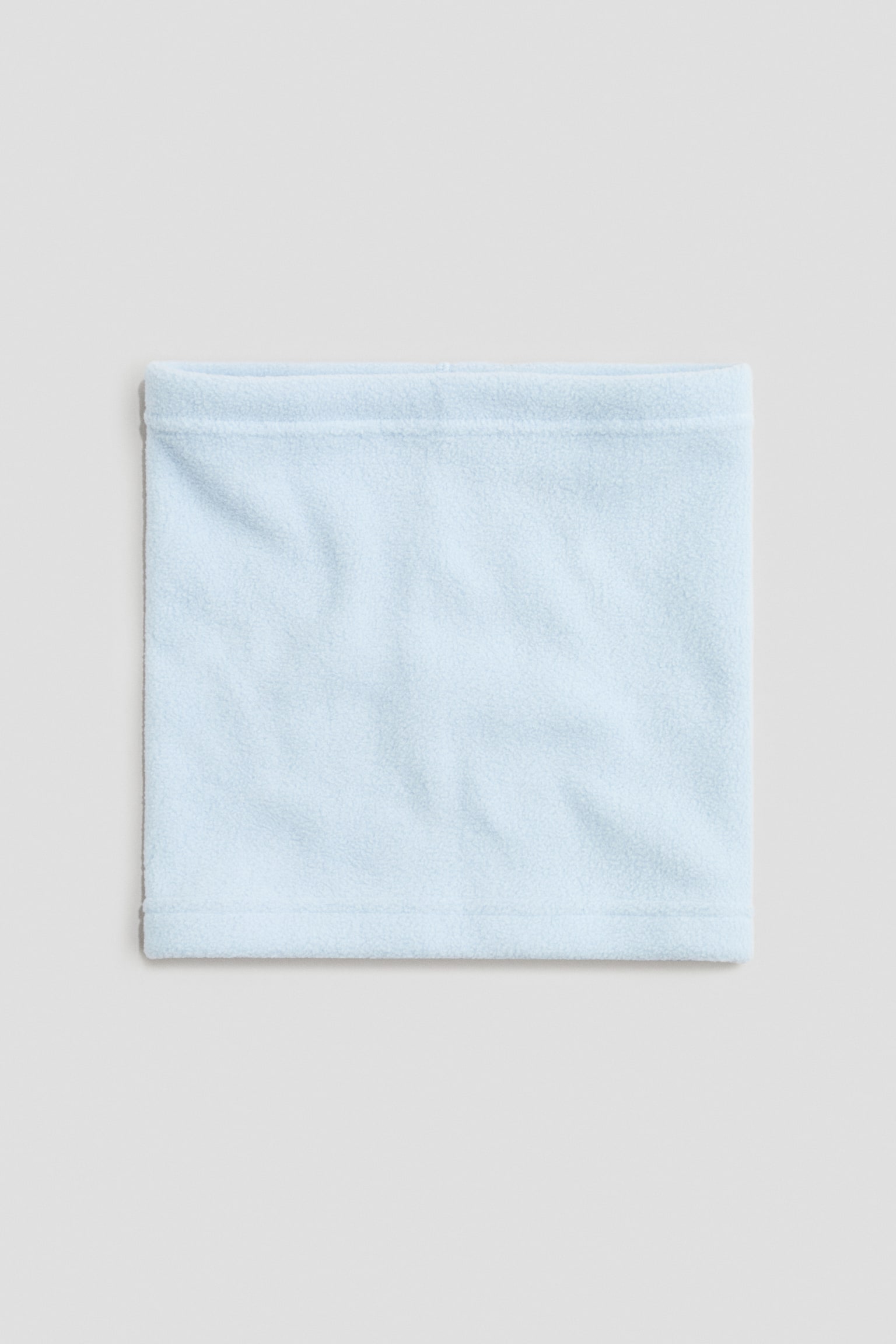 Bufanda de tubo tejido polar - Azul claro/Negro