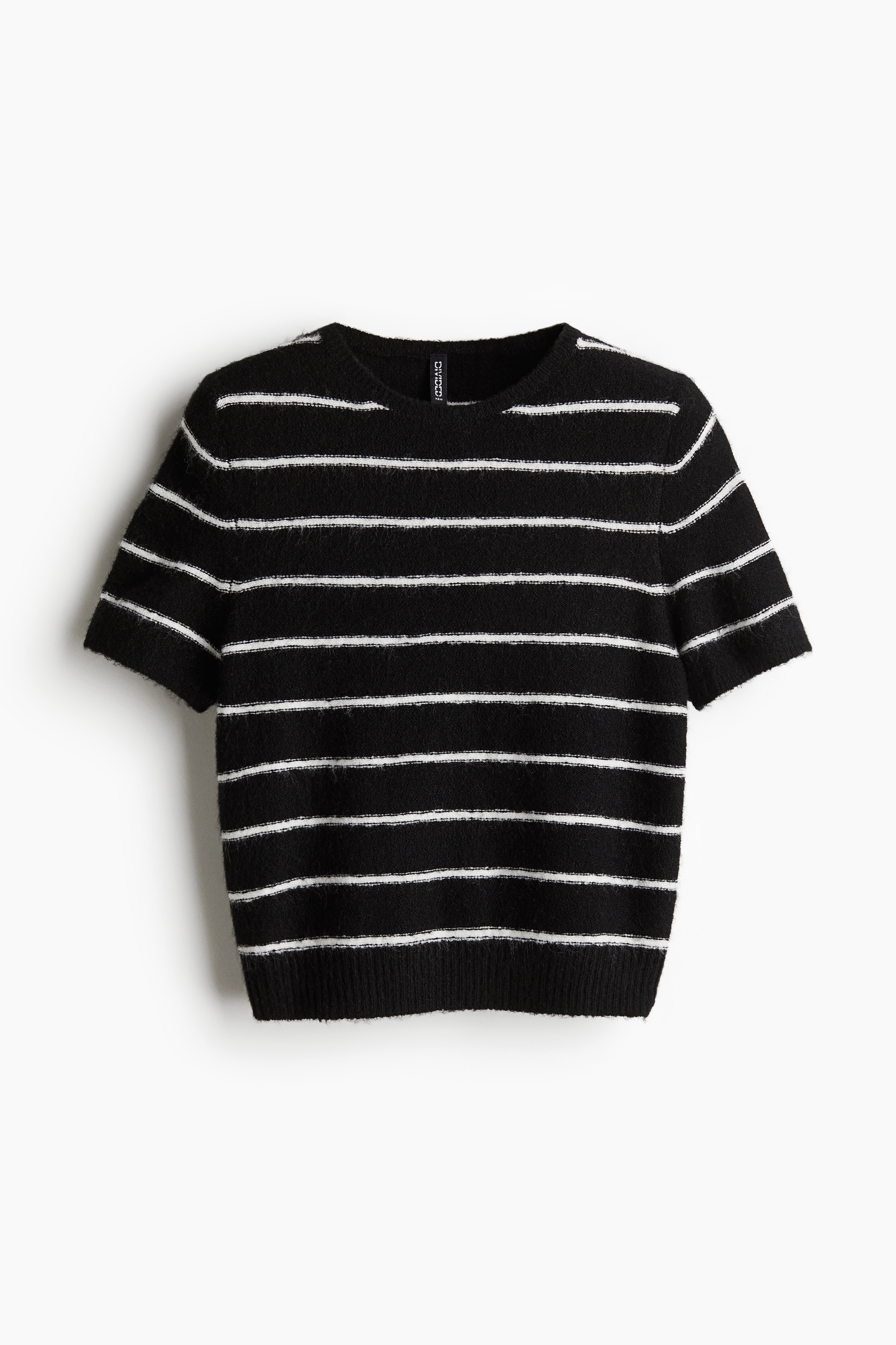 Women's Black Fine-knit T-shirt | H&M US