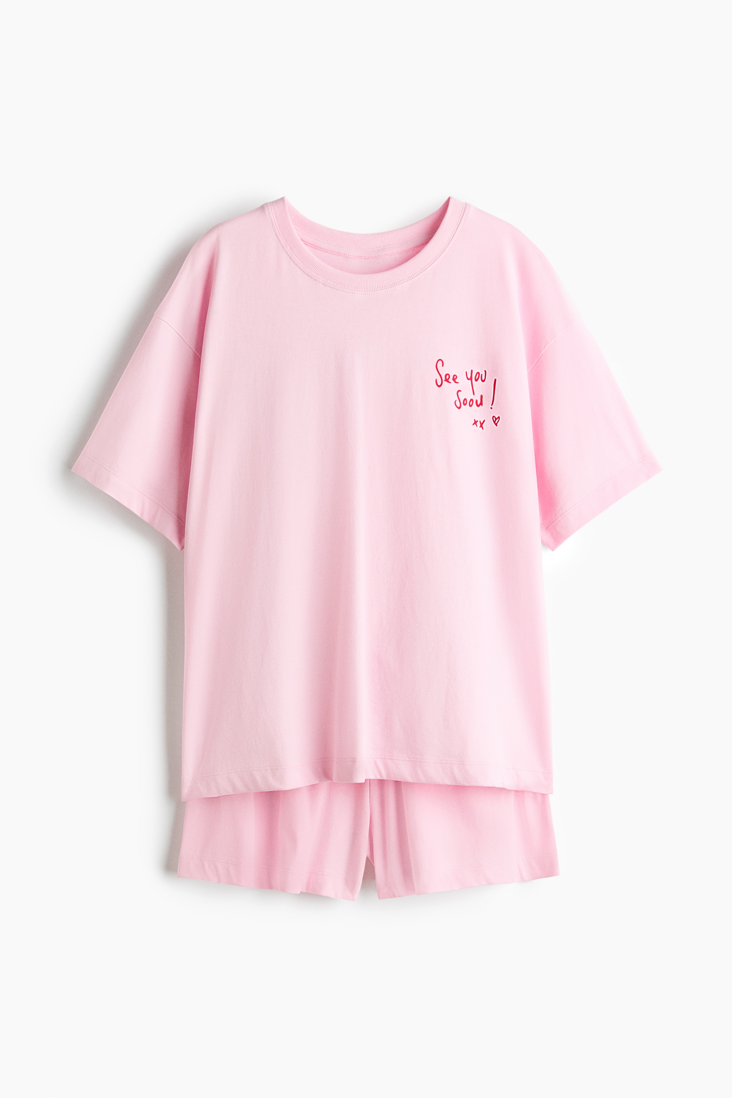 Bedruckter Pyjama - Light pink/See You/Hellrosa/Geblümt/Dunkelbraun/Soul Crumb/Weiß/Matcha/Cremefarben/Matcha/Cremefarben/La Fragola/Light yellow/Pancakes/Hellrosa/Seoul/Cremefarben/Morning Society/Pfirsichrosa/Geblümt/Weiß/Geblümt/Weiß/Gestreift/Hellrosa/Erdbeeren/Hellbeige