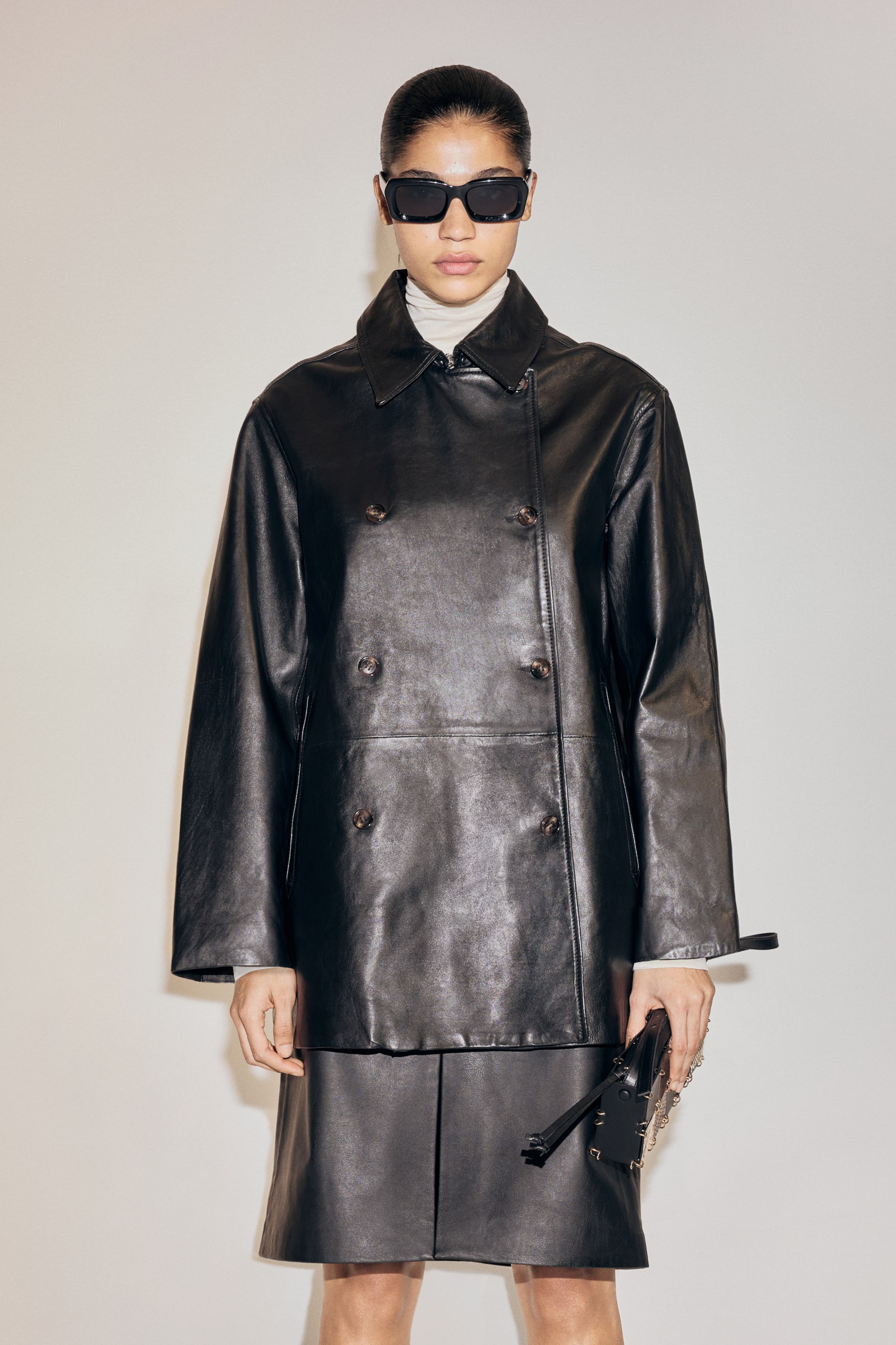 Преглед на по-голямо изображение: Яке от кожа - Черен - ЖЕНИ | H&M BG 1