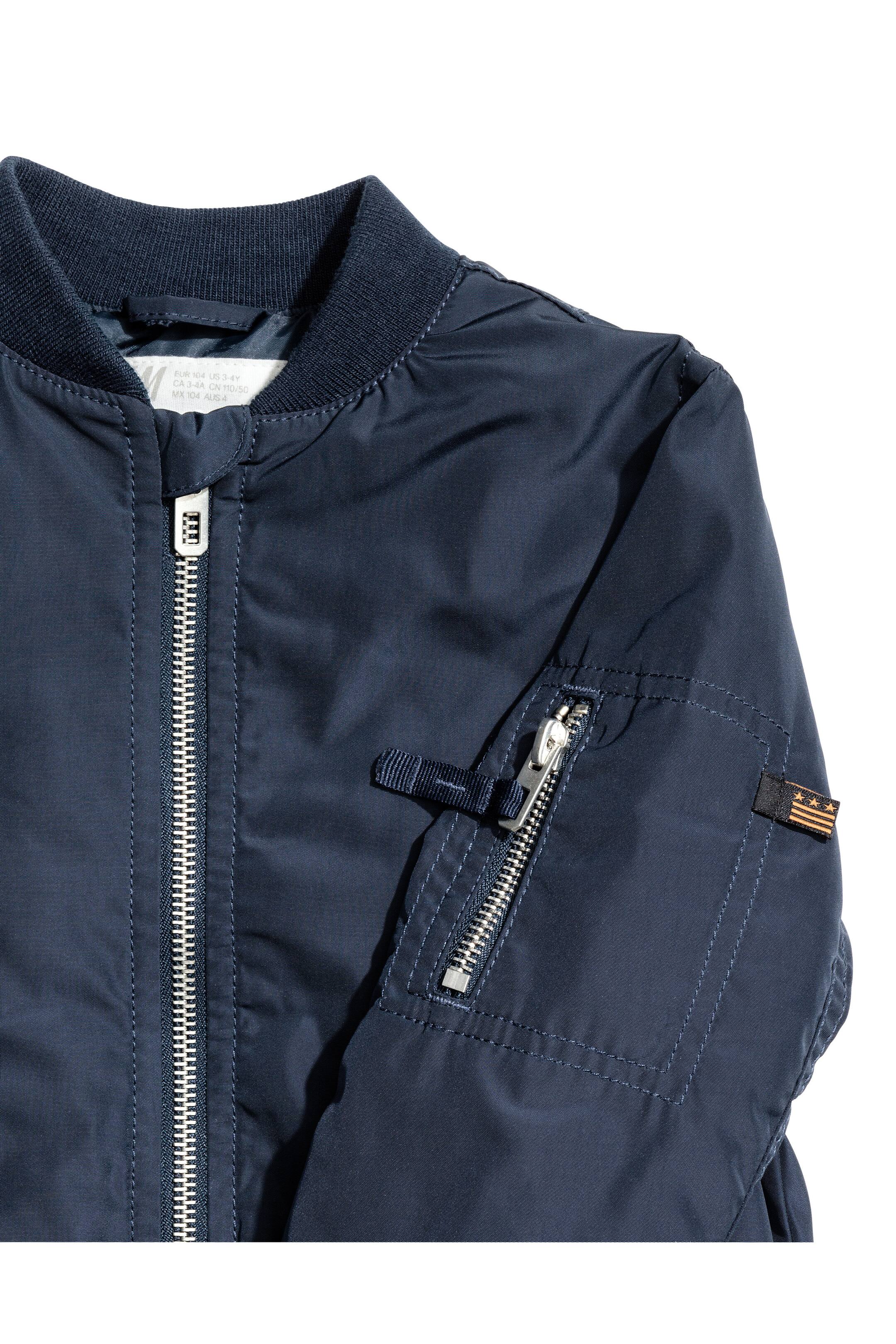 View larger image: Padded bomber jacket - Dark blue - Kids | H&M GB 1