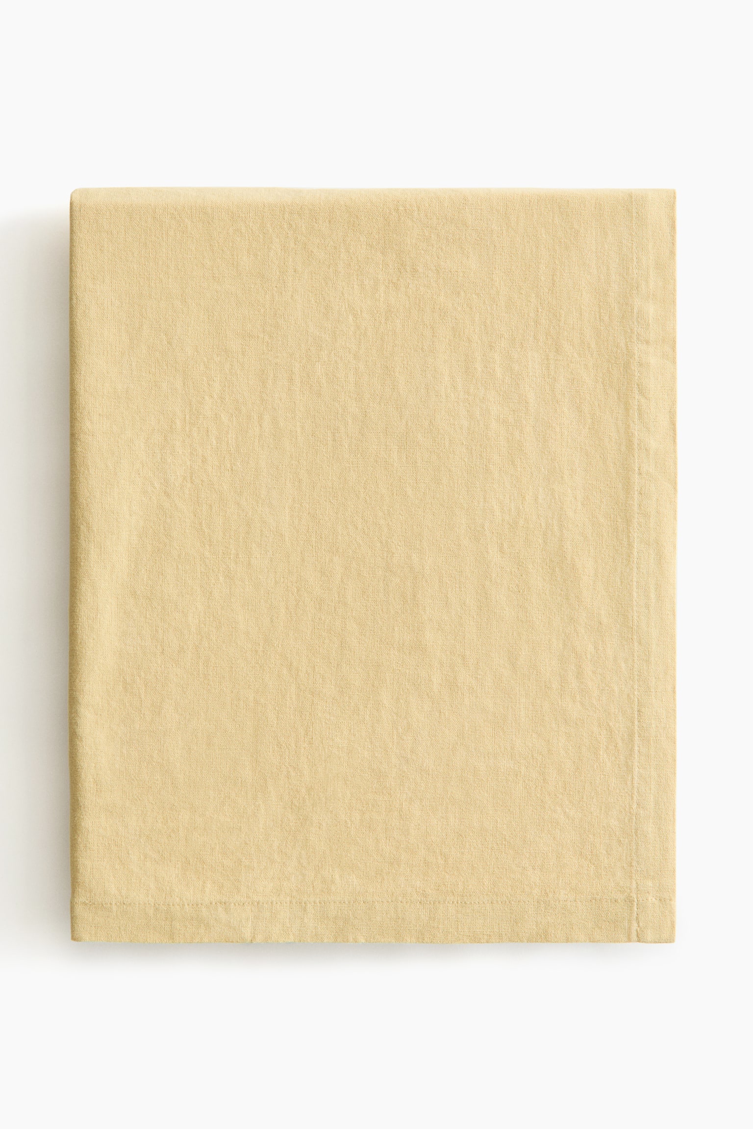 Linen-blend tablecloth - イエロー/フォレストグリーン/セージグリーン/モール