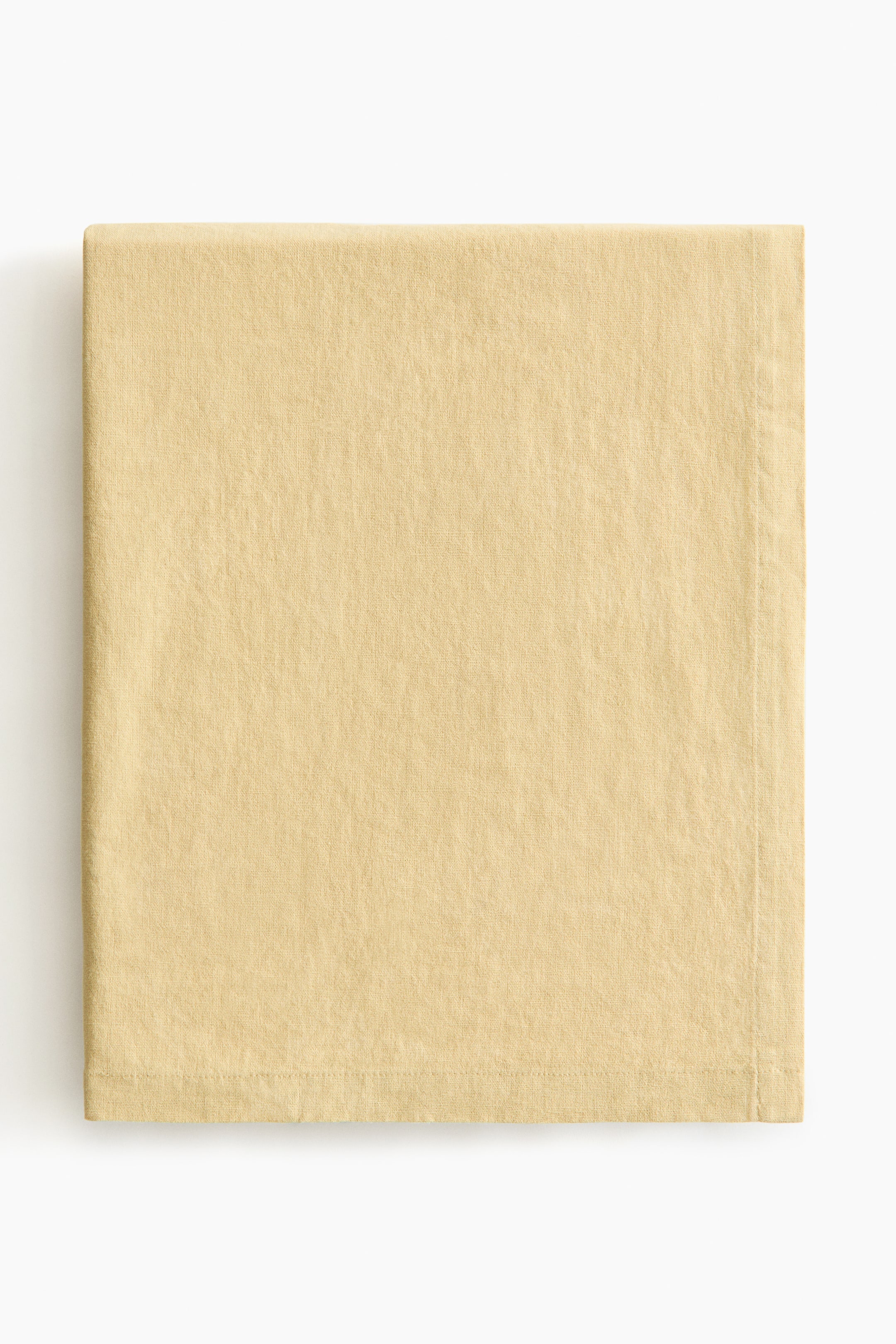 拡大画像を表示: Linen-blend tablecloth - イエロー - Home All | H&M JP 1