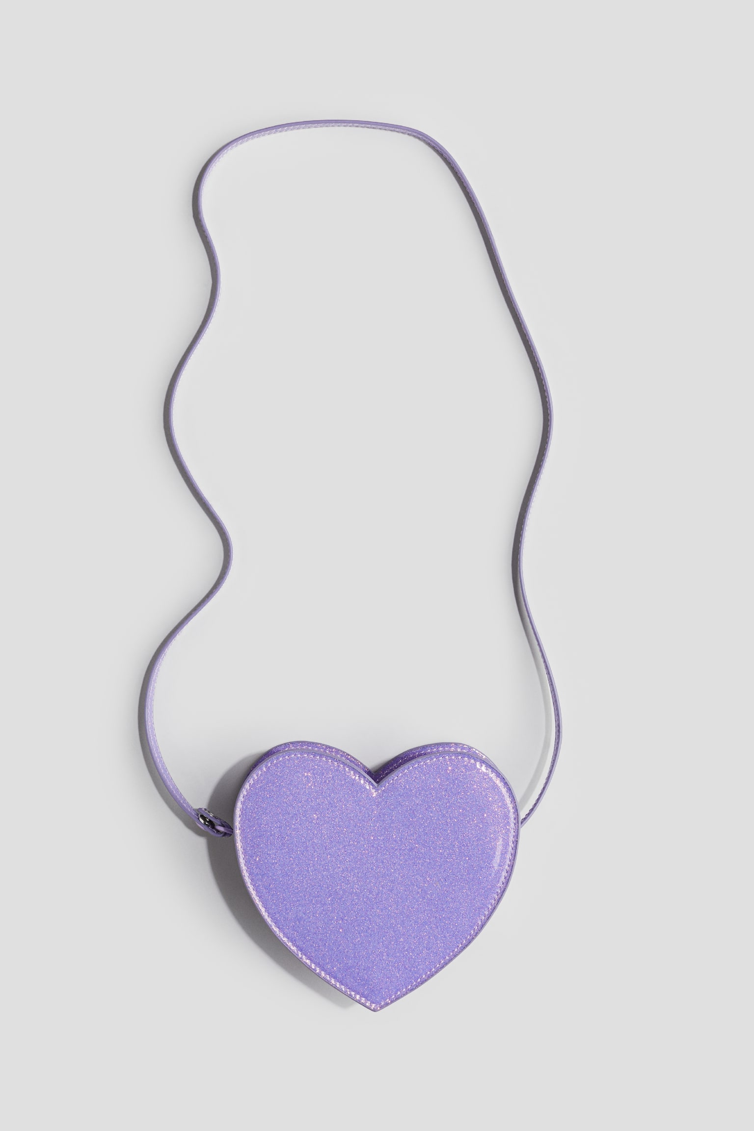 Heart Shaped Shoulder Bag - Purple - 1