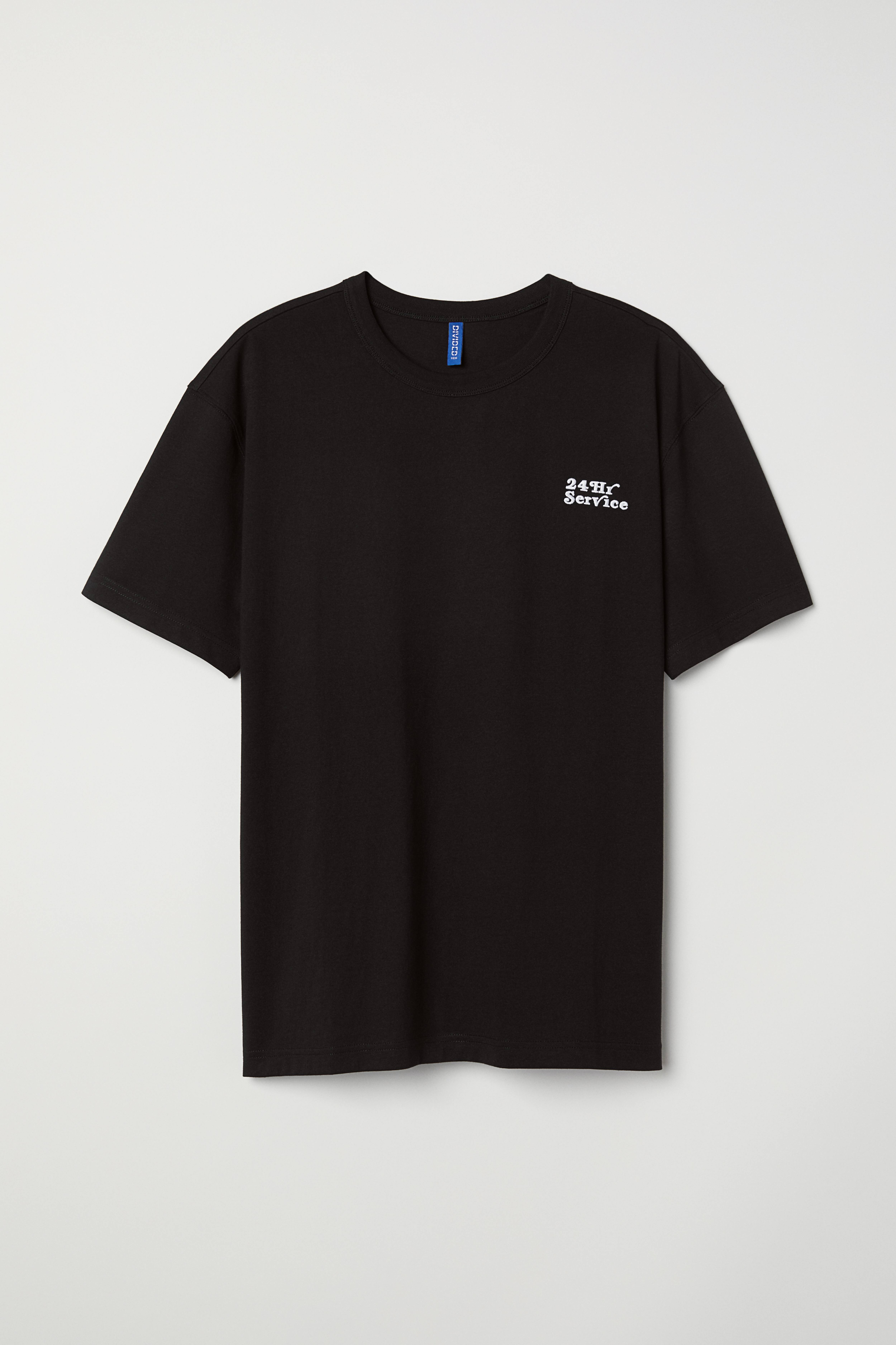 Cotton T-shirt - Black - Men | H&M GB