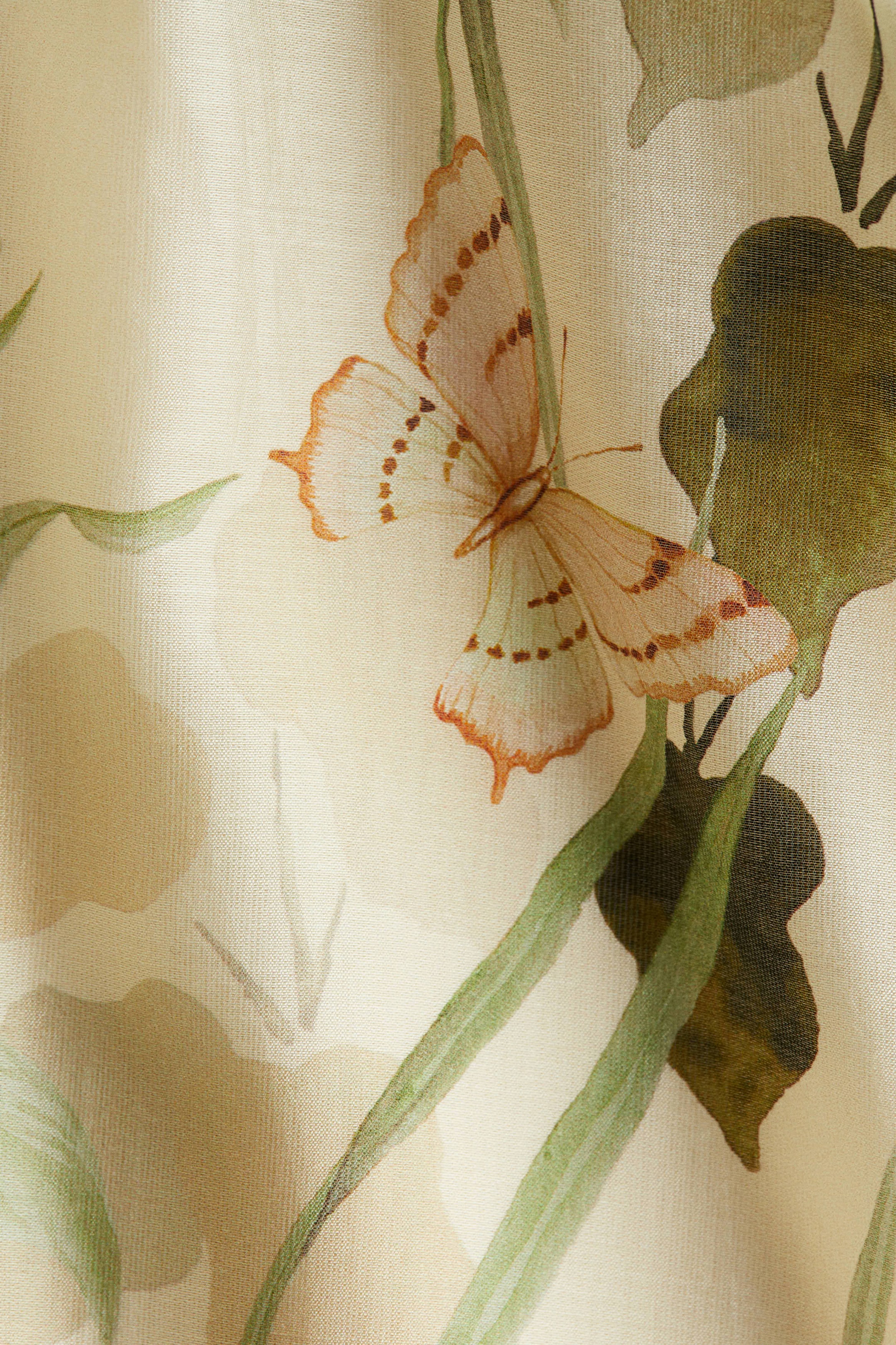 View larger image: Puff-sleeved A-line dress - Cream/Floral - Kids | H&M IN 5