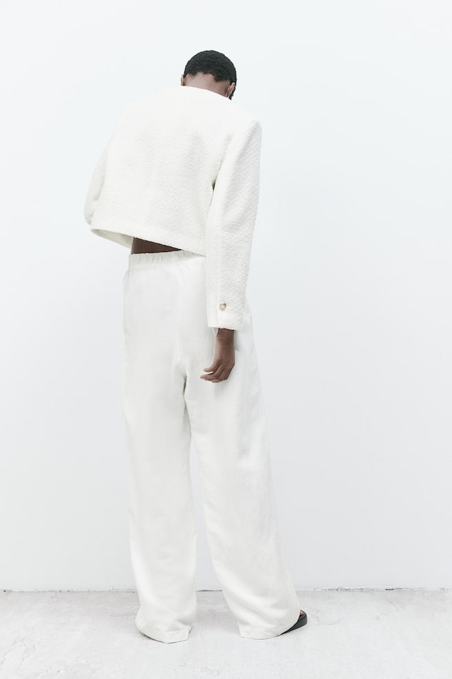 Textured-weave jacket - White - 3