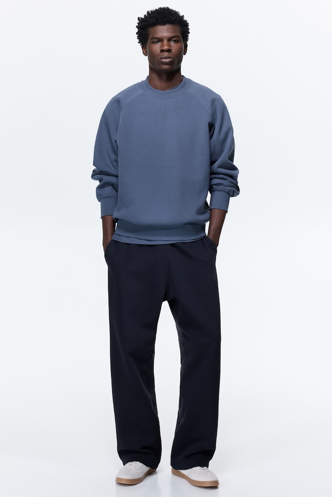 Loose-Fit Sweatpants - Navy blue/Light gray melange/Black/Brown/Light gray - 2