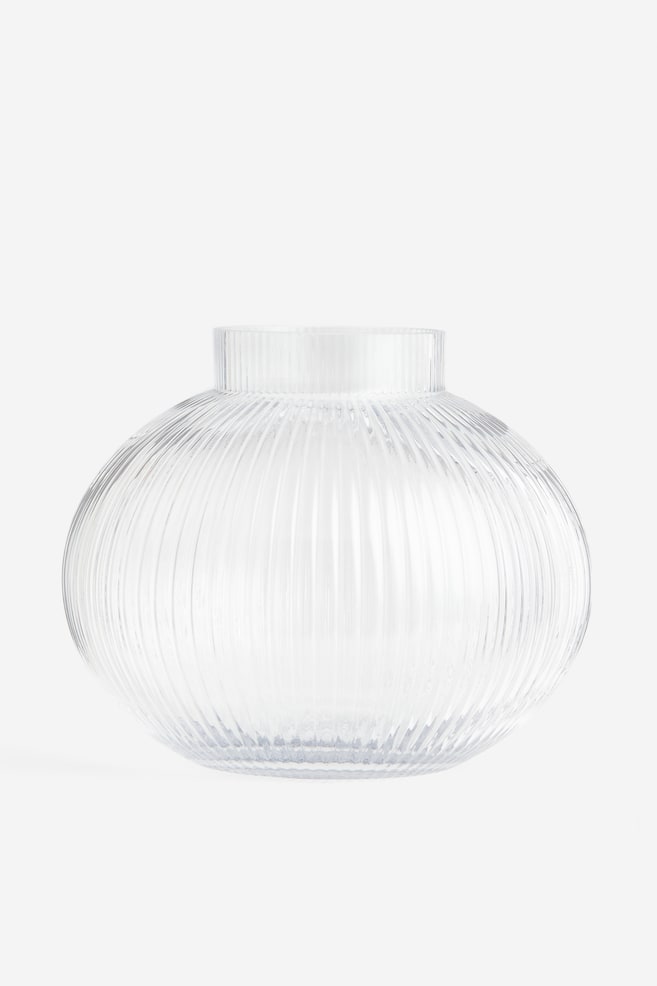 Vase en verre - Transparent/Noir/Vert foncé - 1
