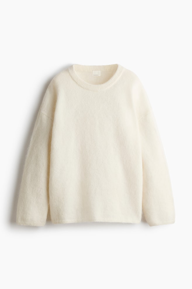 MAMA Mohair-blend jumper - Cream - 1