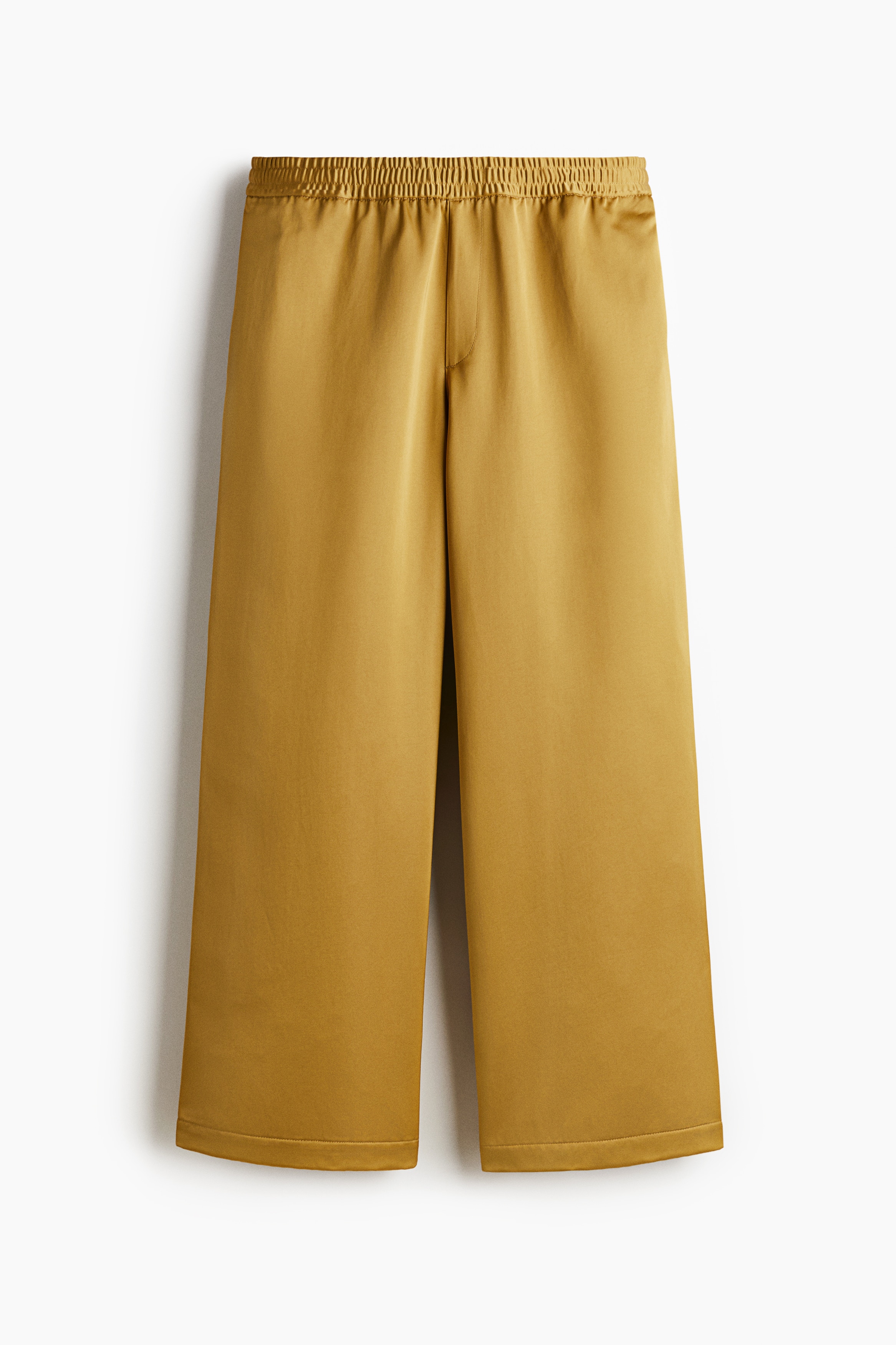 Loose Fit Satin trousers - Yellow
