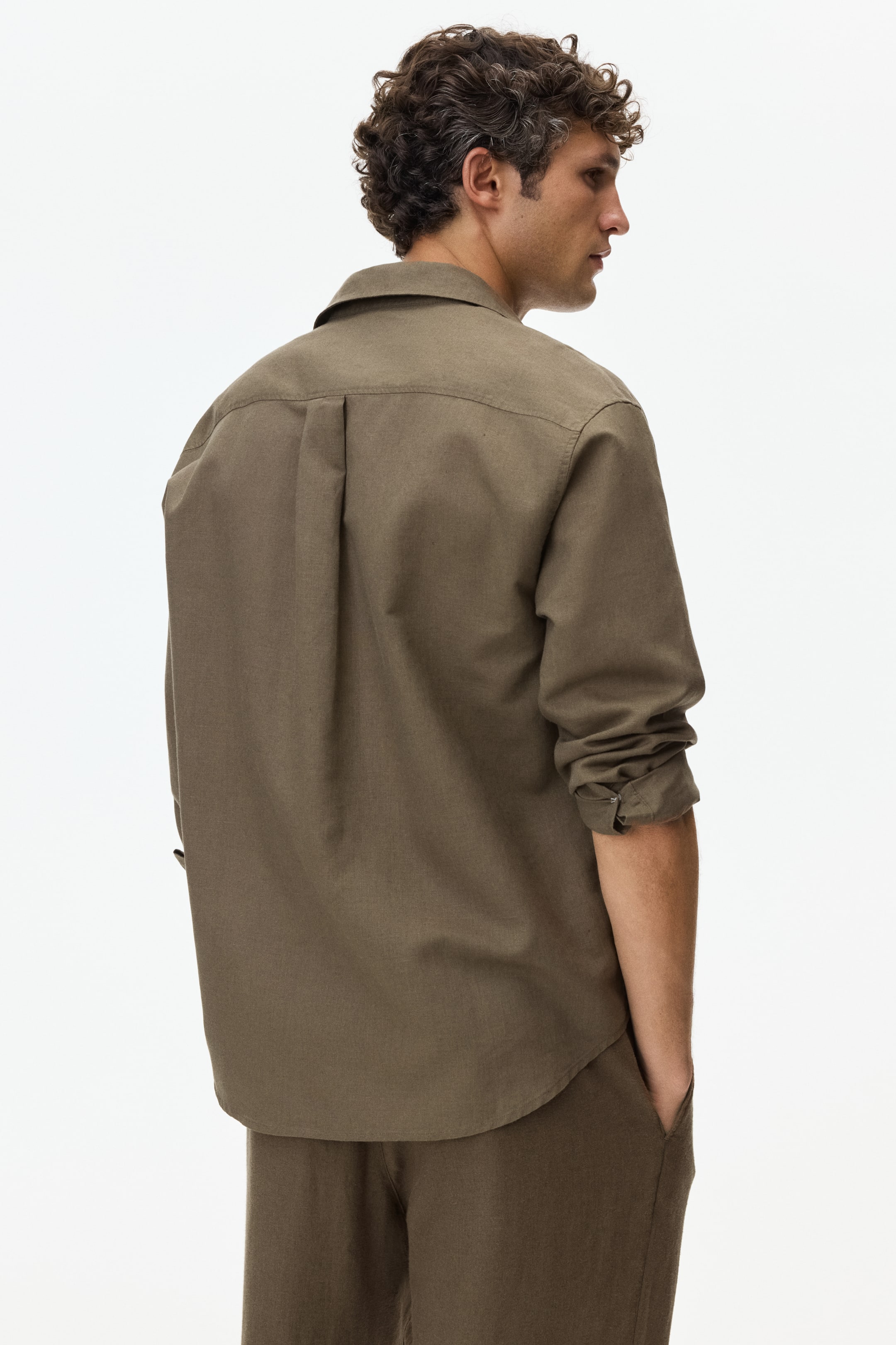 Relaxed-Fit Linen-Blend Shirt