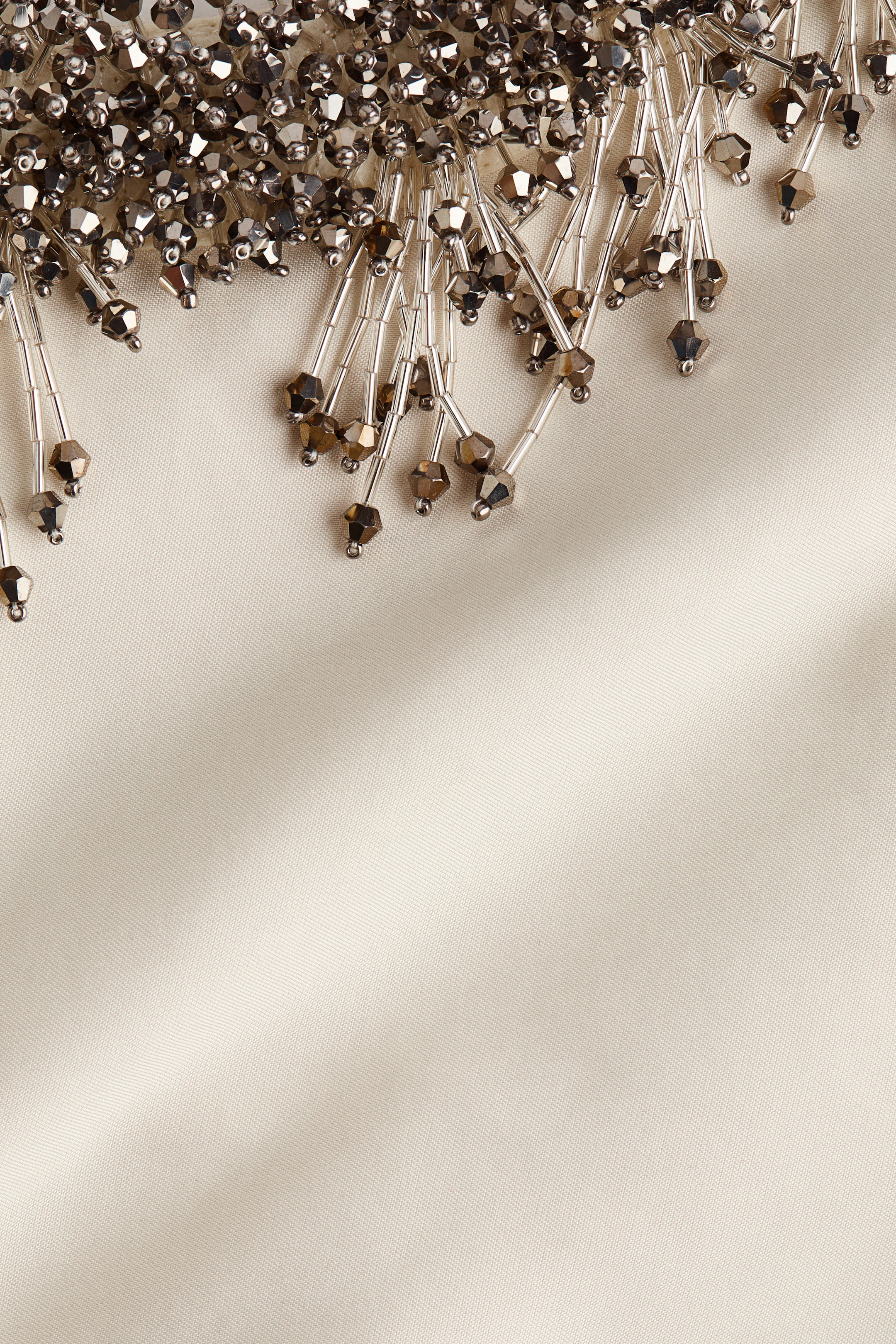 View larger image: Embellished A-Line Dress - Cream - Ladies | H&M US 7