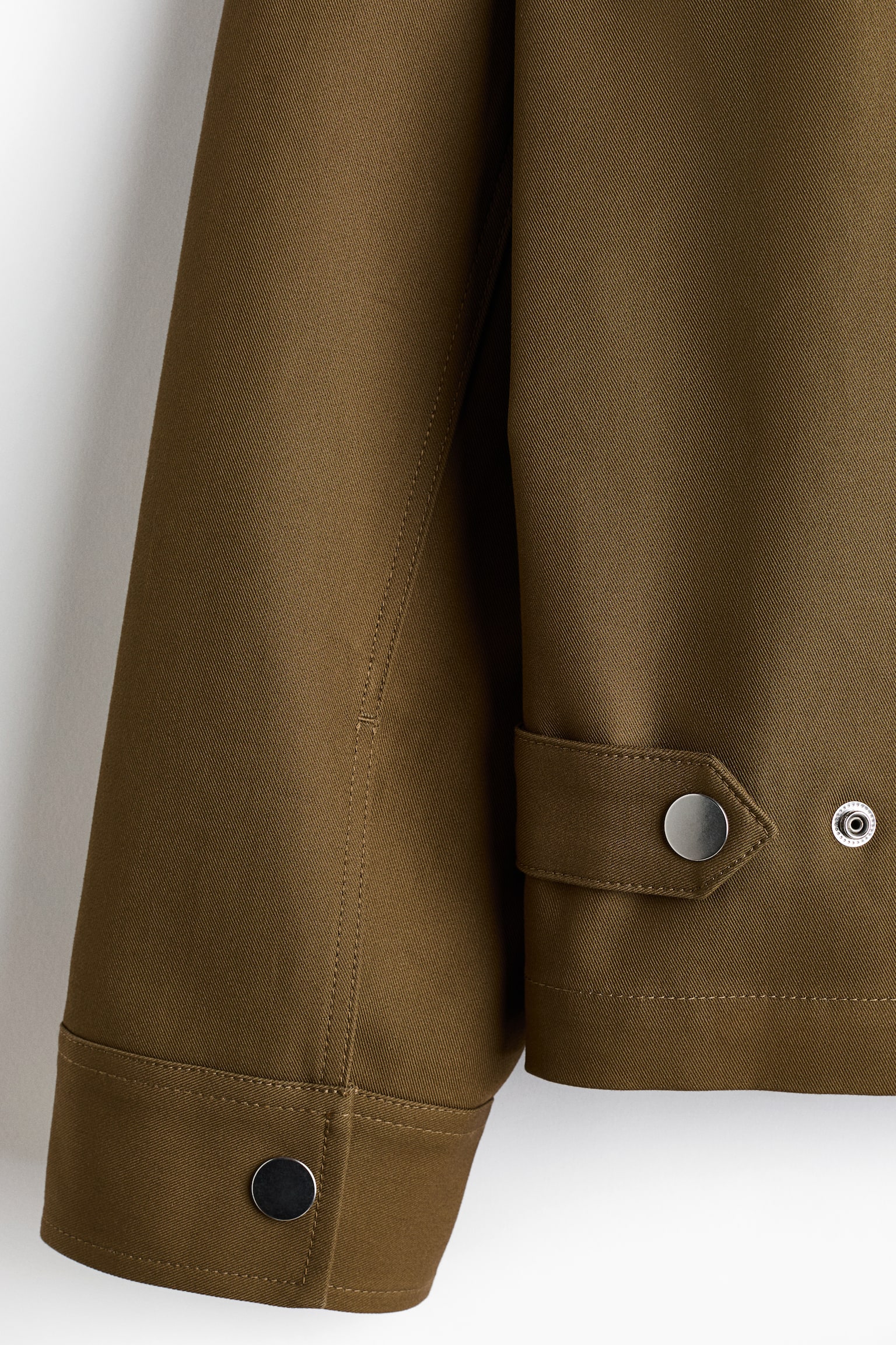 חולצת ז'קט רחבה - ירוק חאקי - 4