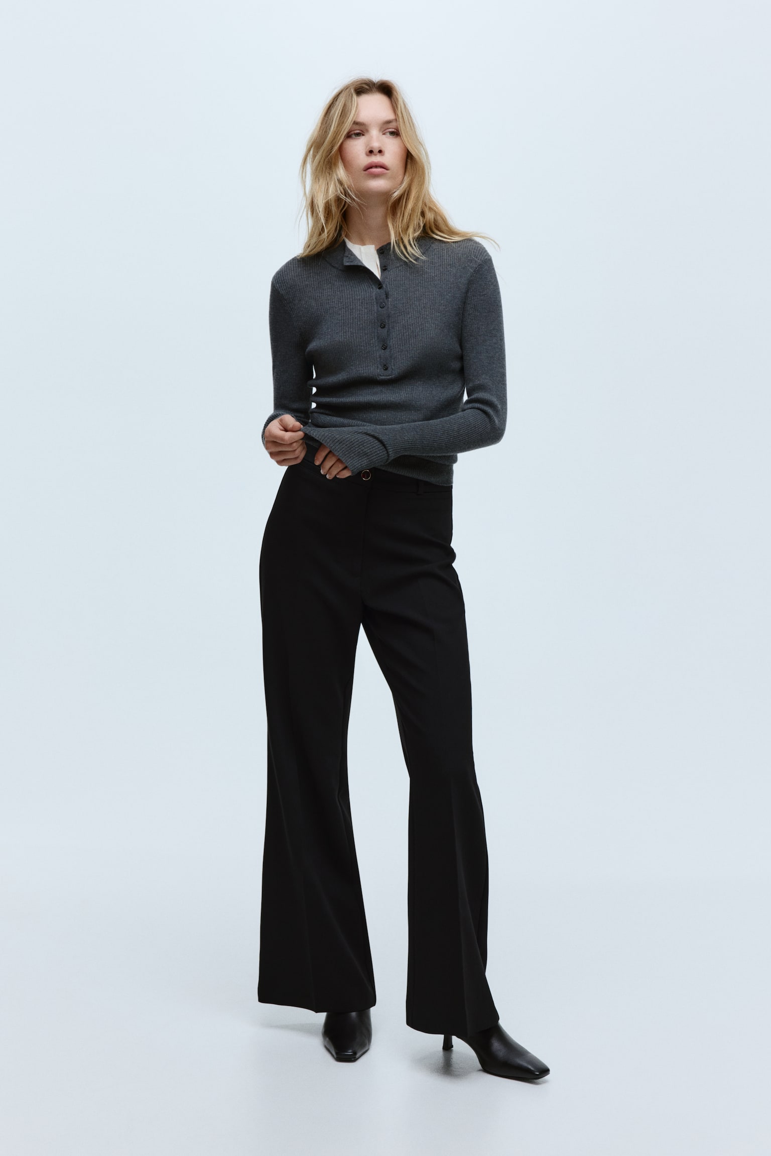 Женские брюки H&M Dress Pants, цвет: Чёрный — фото 2