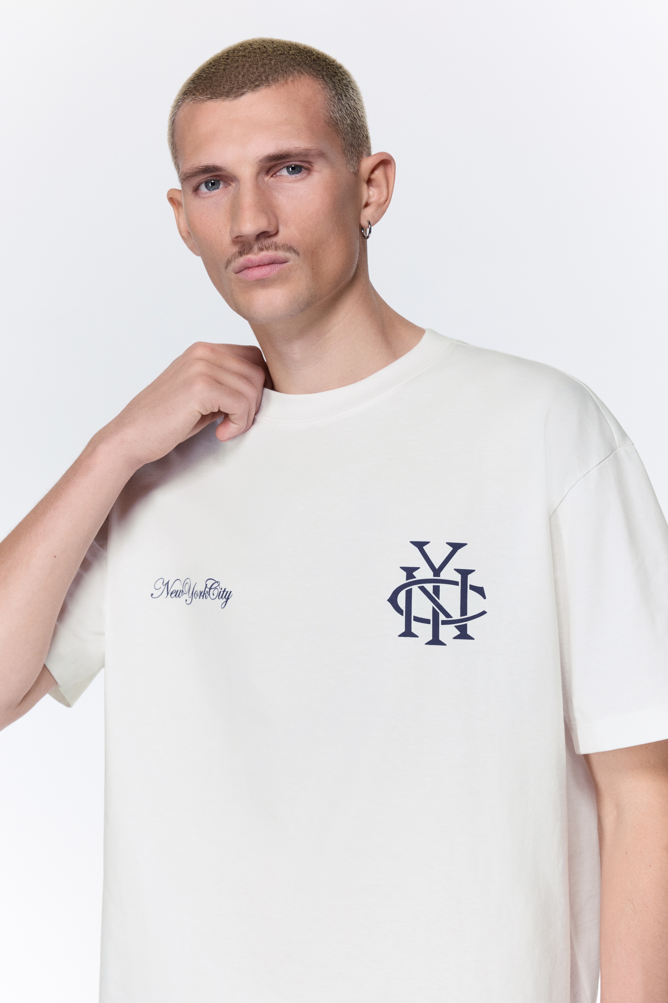 Loose Fit Printed T-shirt - White/New York City/White/SoHo/Light grey marl/Newport/Black/Golden Sunset/Dark blue/New York City/Beige/Run Wild