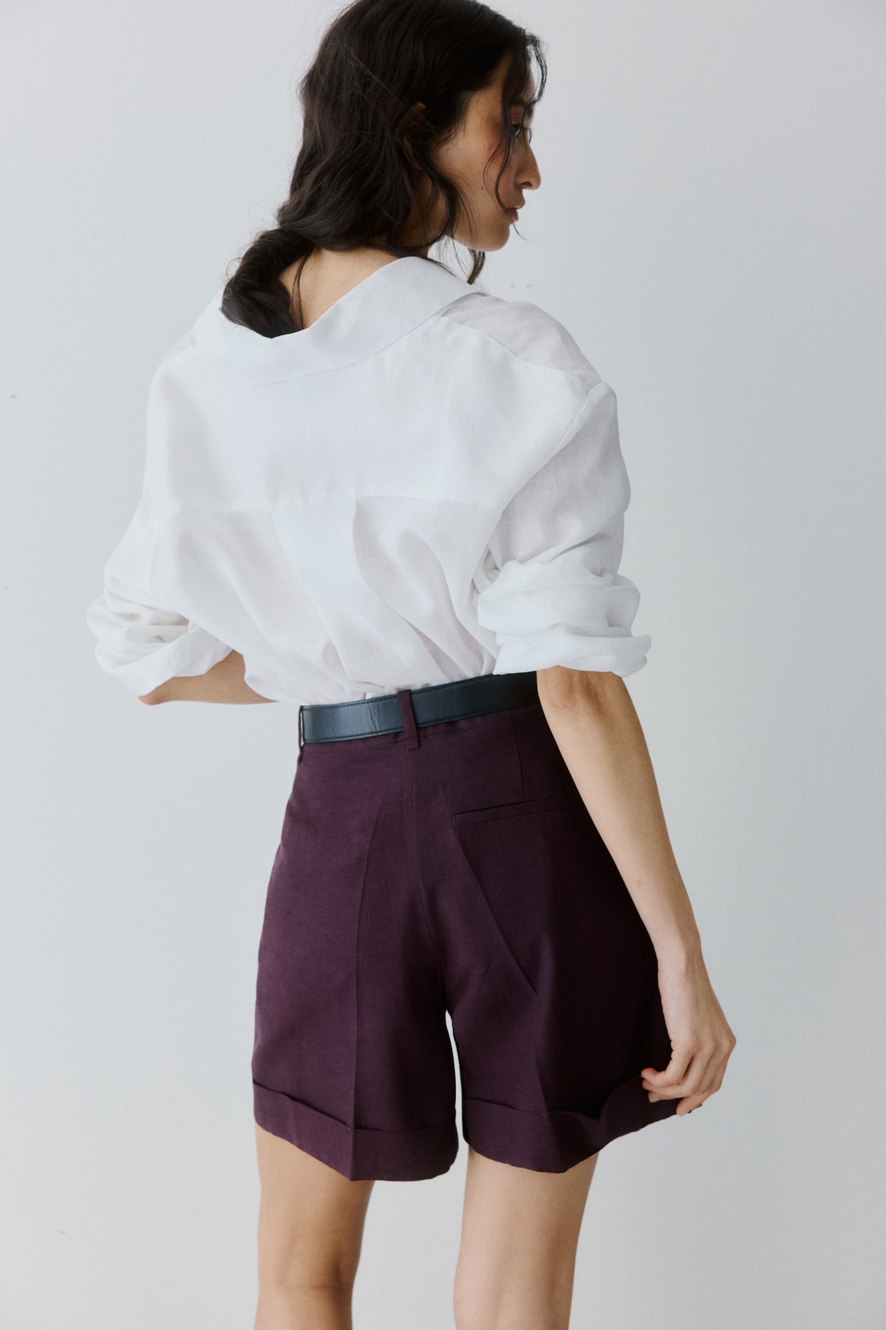 Dressy Linen-Blend Shorts - image 3