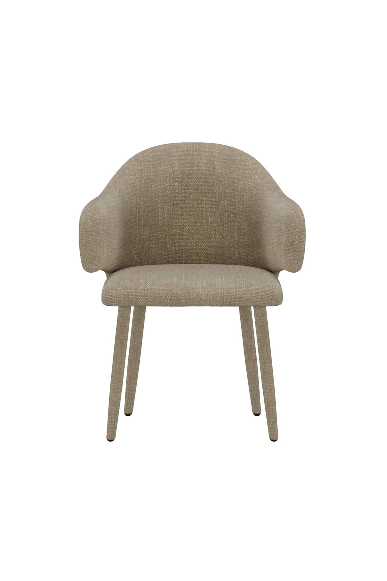 Sedia Da Pranzo Evelin (set Da 2)-Velluto, Beige - 1