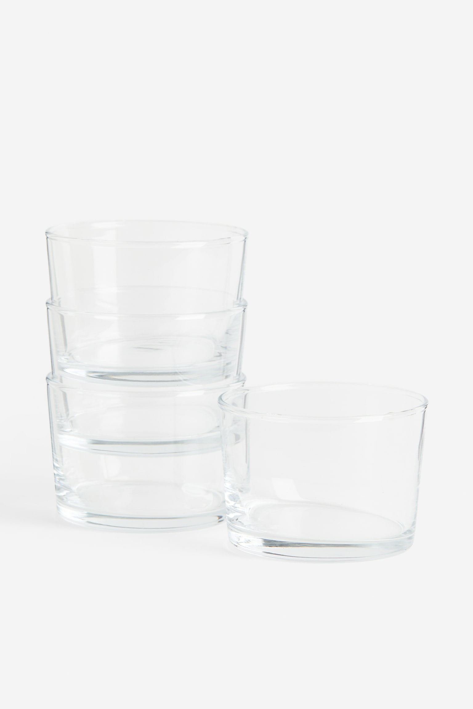 4-pack glass tumblers - Transparent