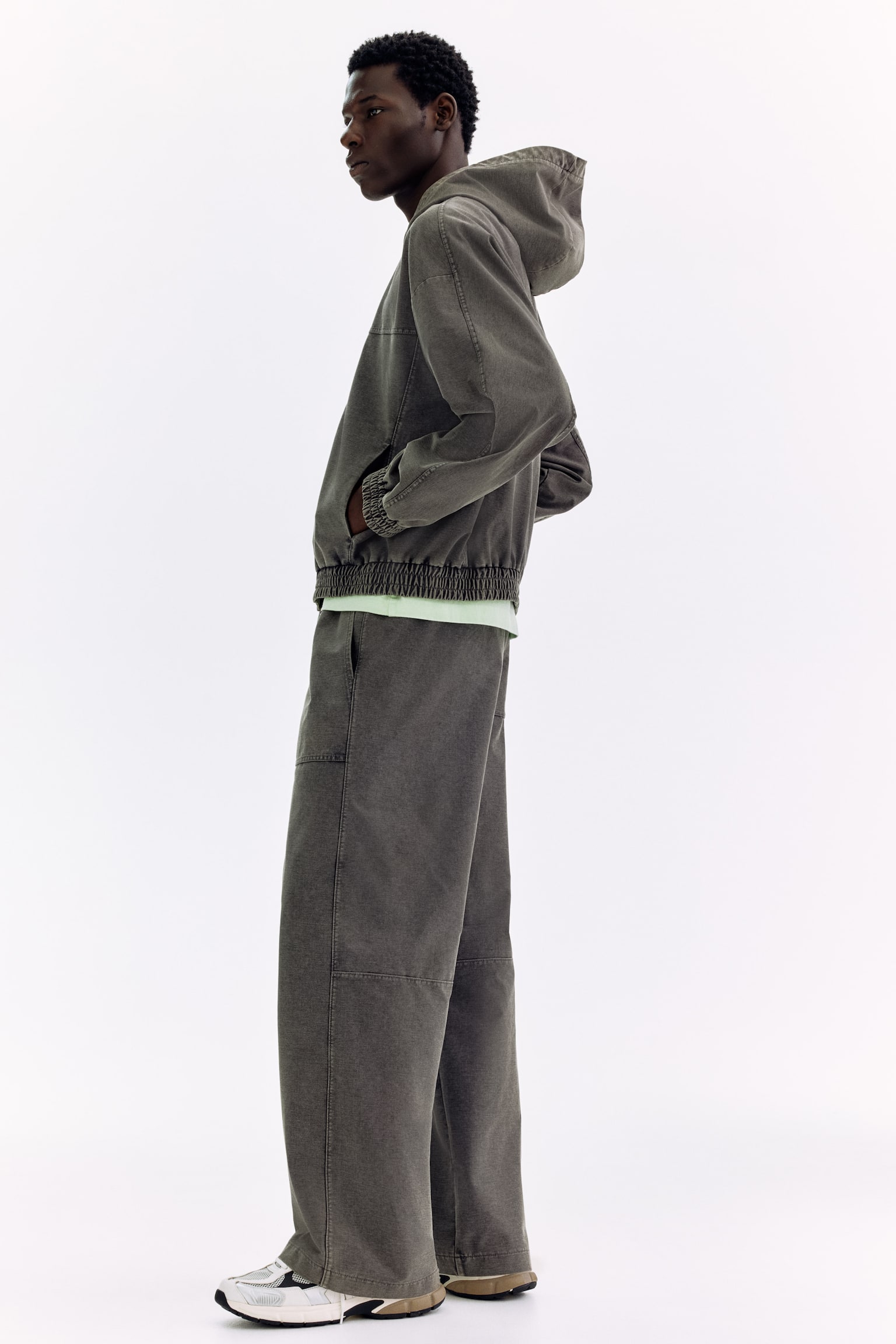 Hooded jacket - Dark grey/Light grey - 3