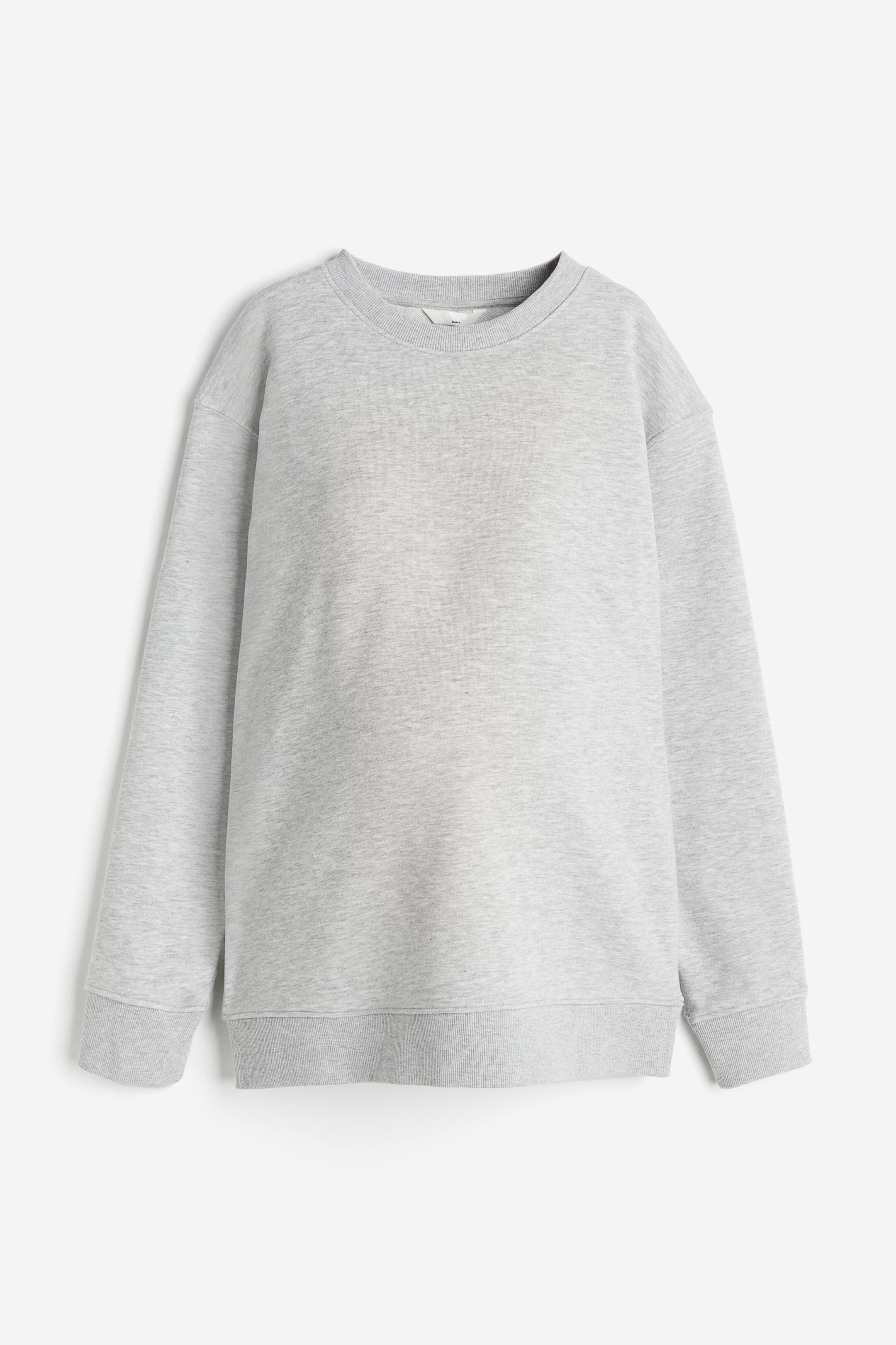 Grotere afbeelding bekijken: MAMA Oversized sweater - Lichtgrijs gemêleerd - DAMES | H&M BE 1