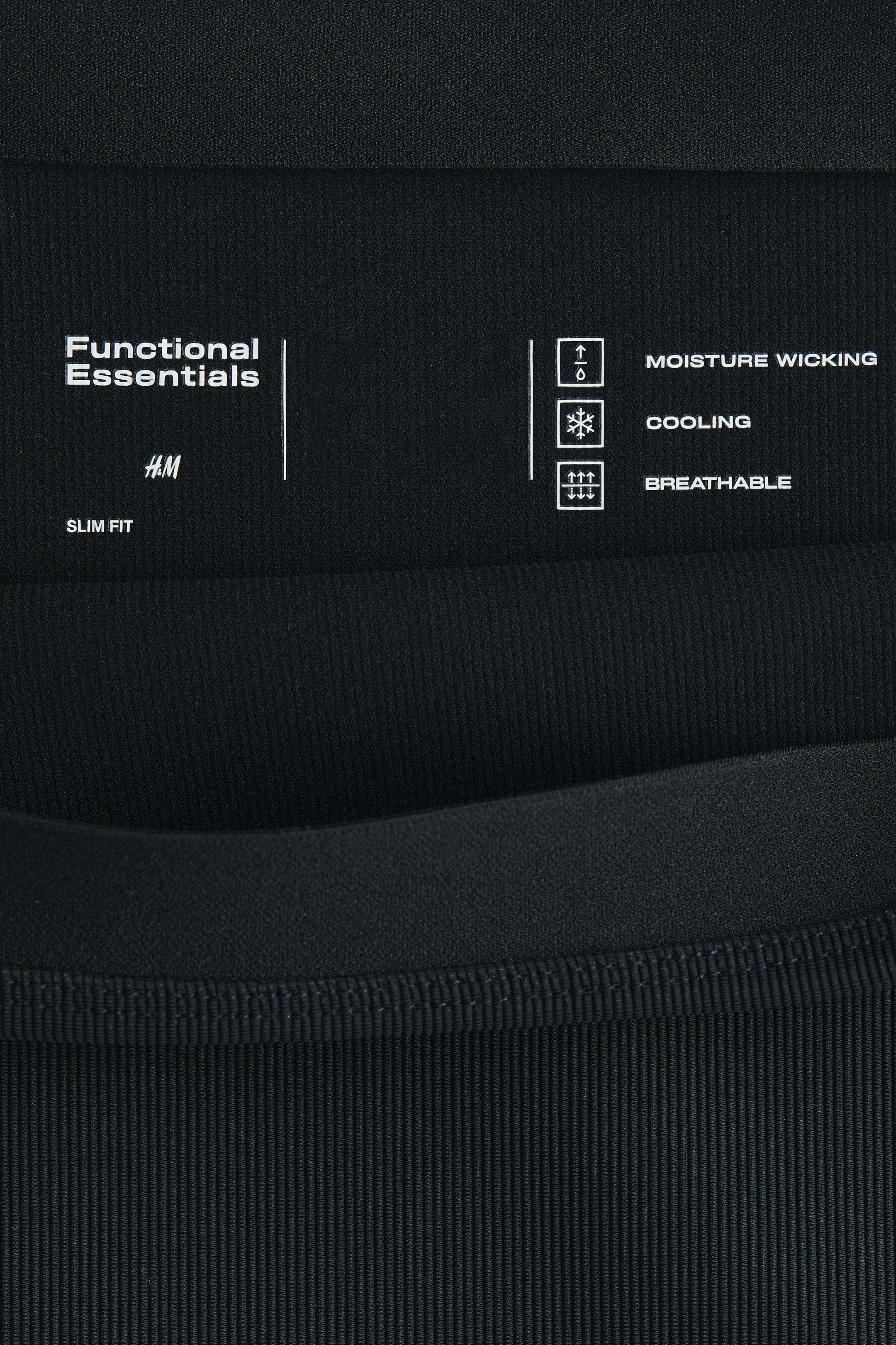 Cooling Slim Fit Ribbed midi skirt