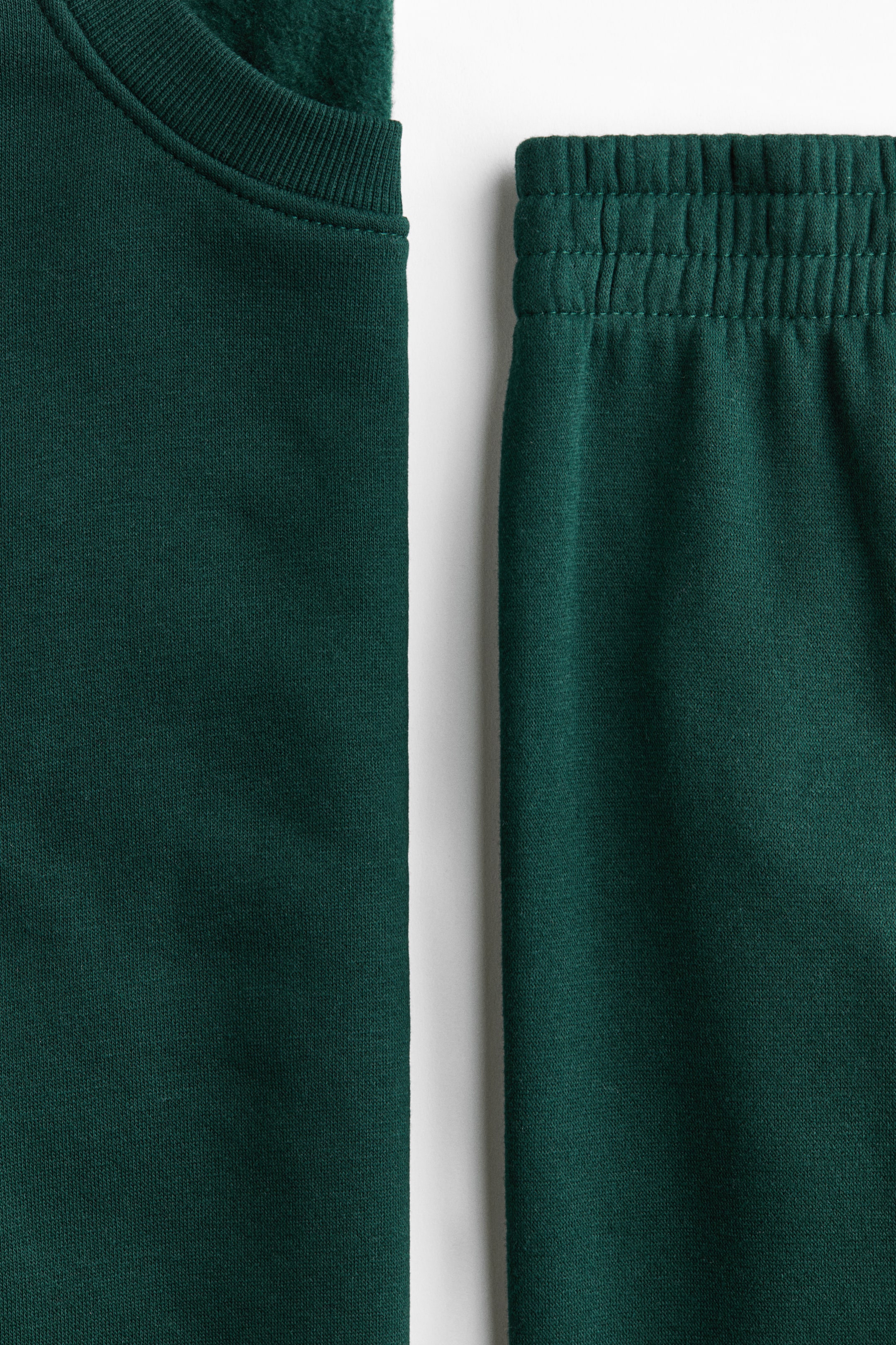 Ver imagen más grande: 2-piece sweatshirt set - Verde oscuro - MUJER | H&M ES 2