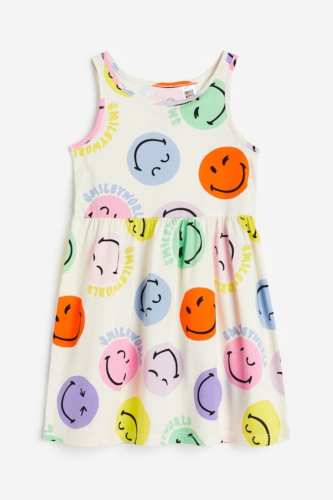 Printed cotton dress - White/SmileyWorld®/Lilac/The Little Mermaid/Bright red/Minnie Mouse - 1