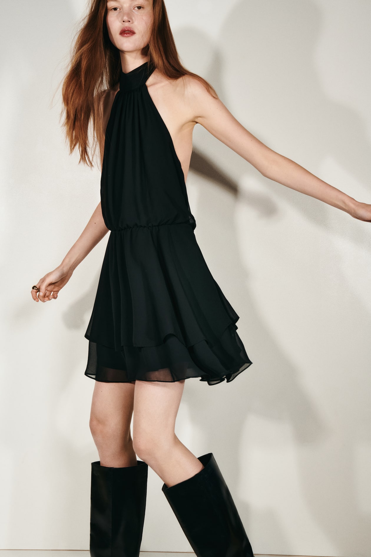 Chiffon Halterneck Dress - image 4
