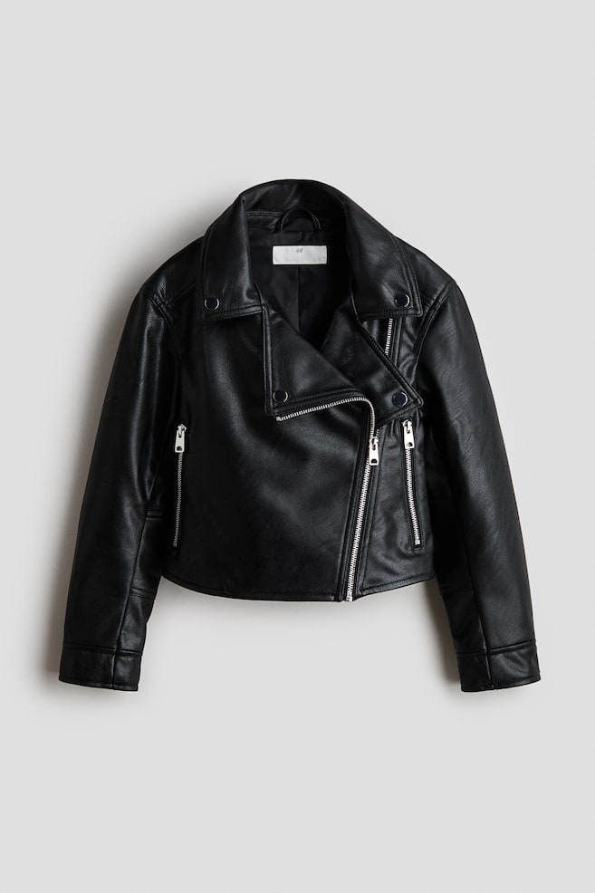 Chamarra biker - Negro - 1