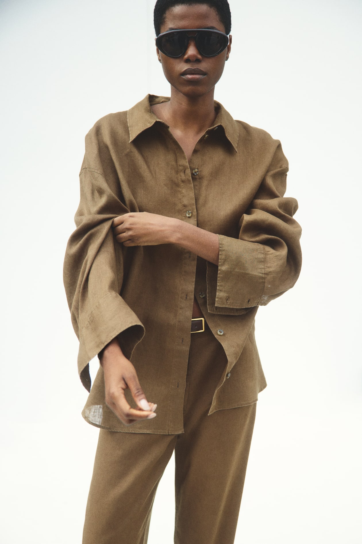 Linen-Blend Pants - image 5