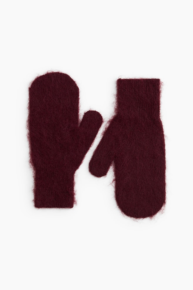 Moufles - Bordeaux/Rose poudré/Blanc/Vert foncé - 1