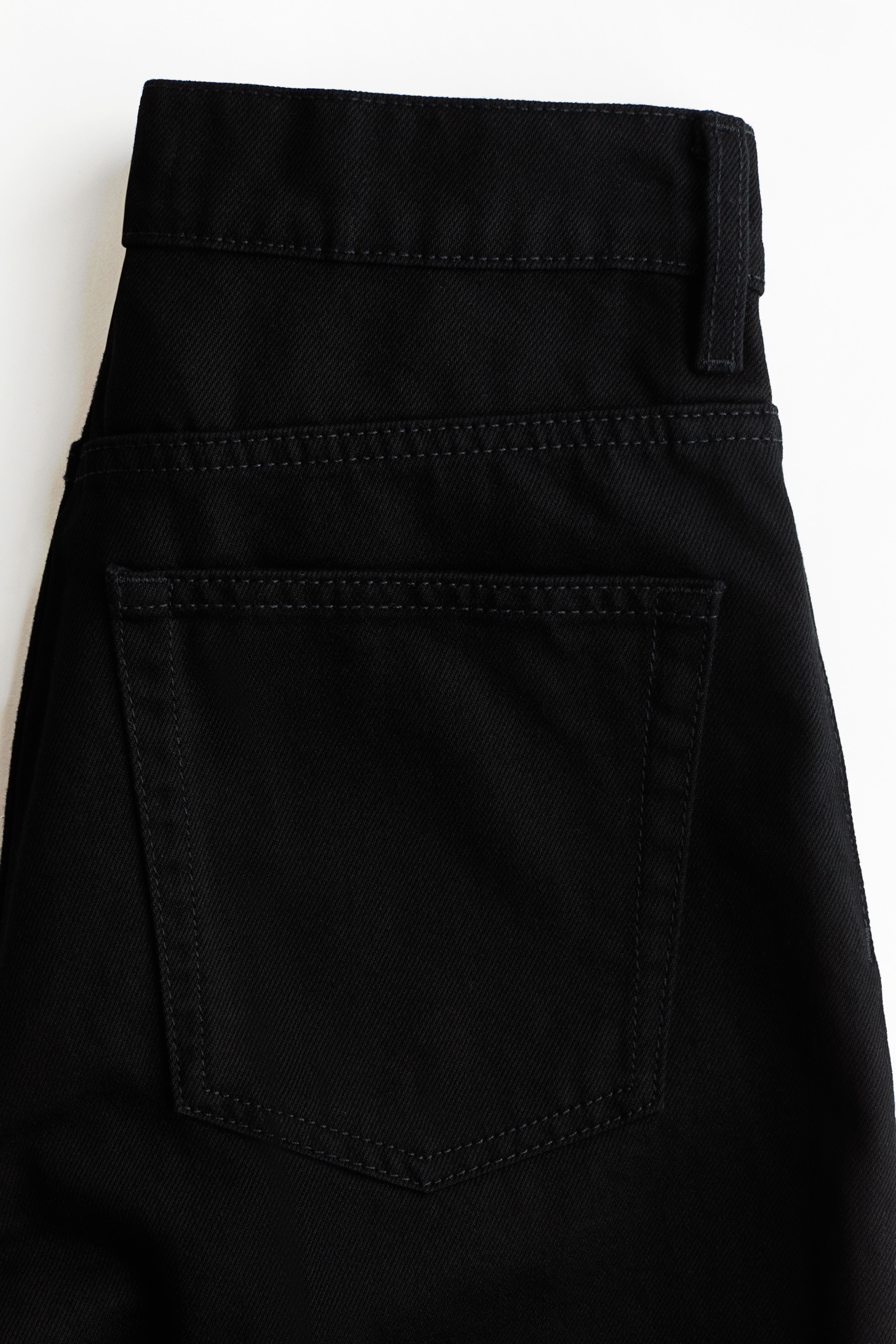 Wide-Leg Creased Jeans